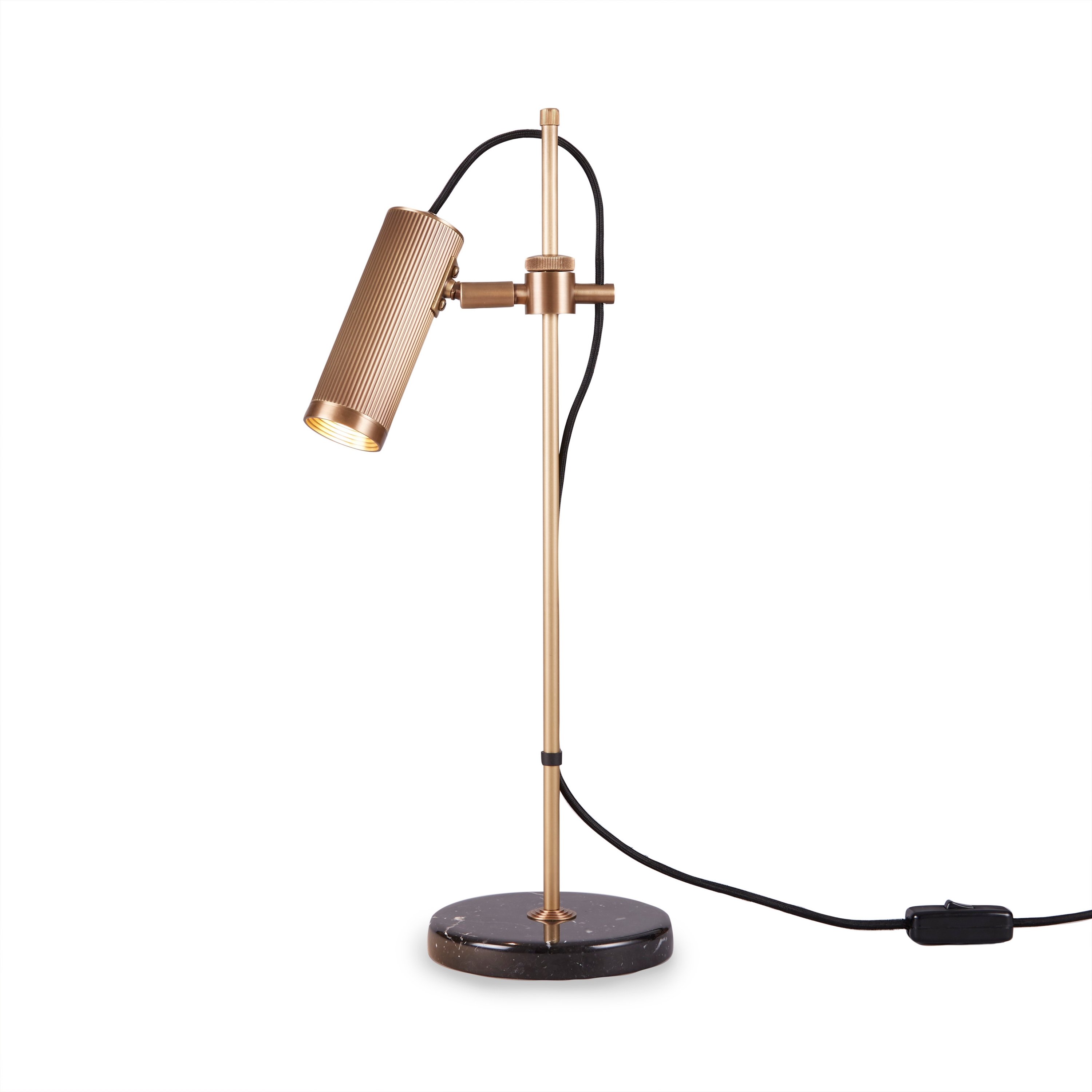 Mostra il prodotto Spot | Desk Light - Antique Brass & Black Marble Base del produttore J. Adams & Co