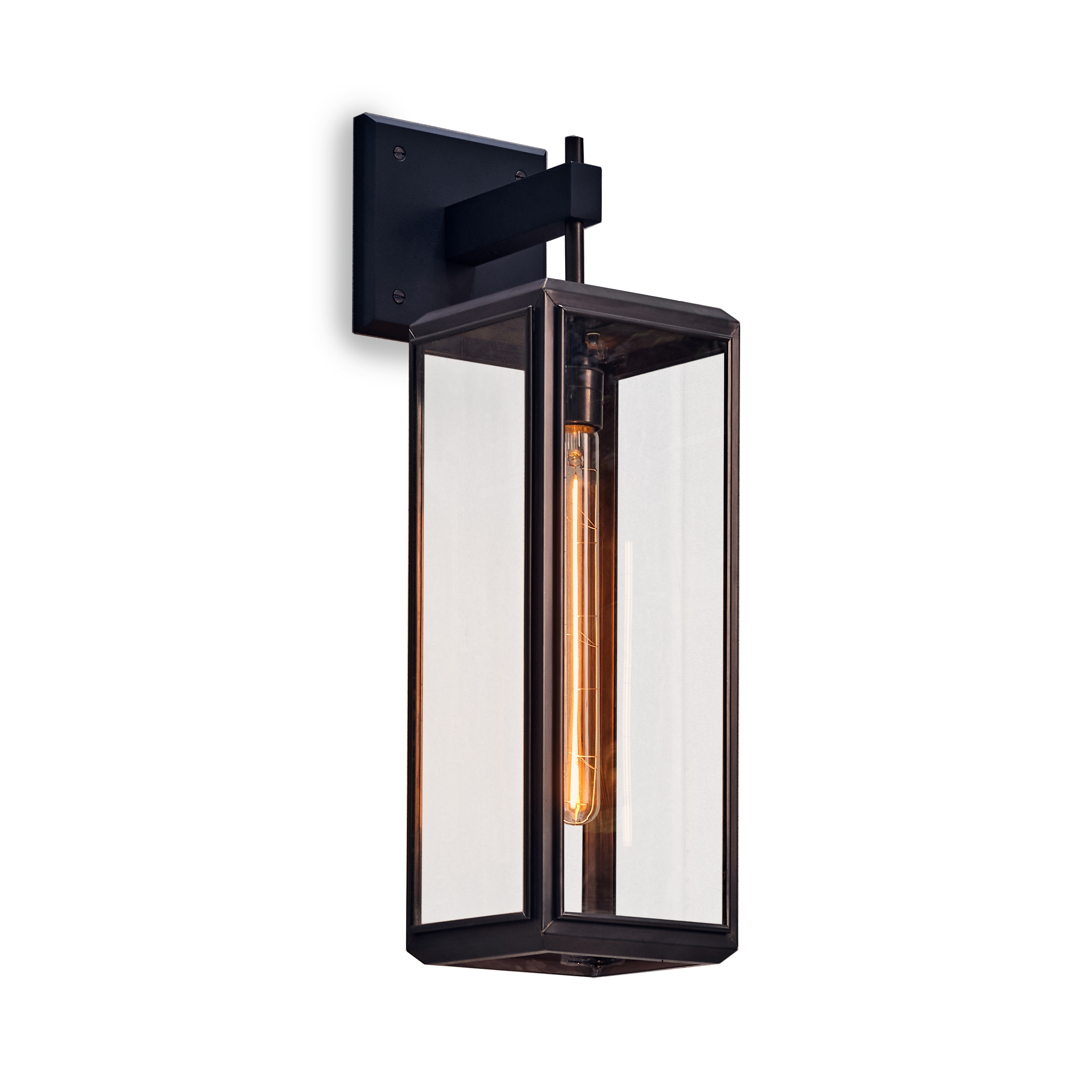 Afficher le produit Lantern | Lilac Wall - Tall - Bronze & Clear Glass du fabricant J. Adams & Co