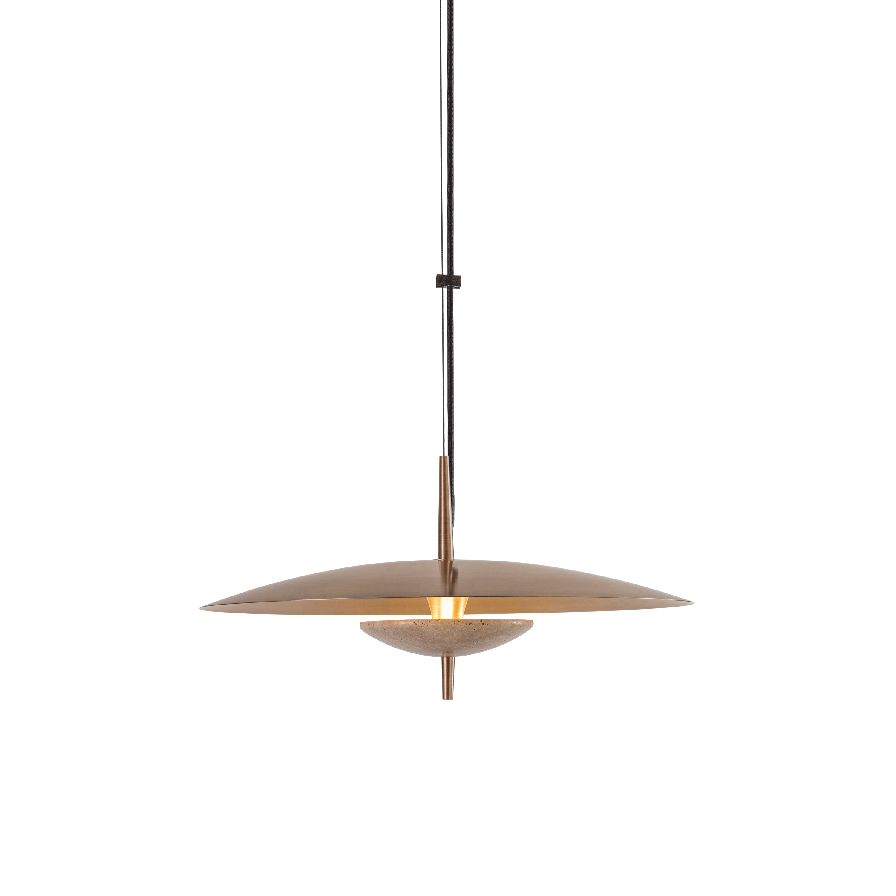 Display product Luna | 450 Pendant - Travertine from manufacturer J. Adams & Co