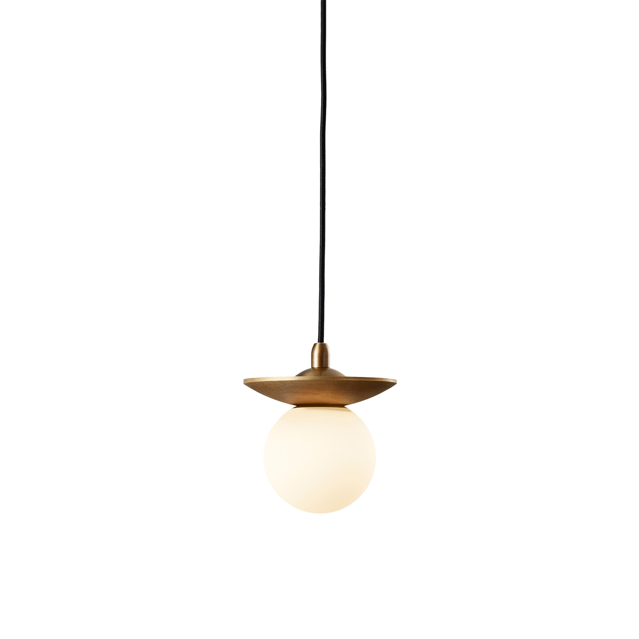 Display product Orbit | Pendant - Cast Antique Brass from manufacturer J. Adams & Co