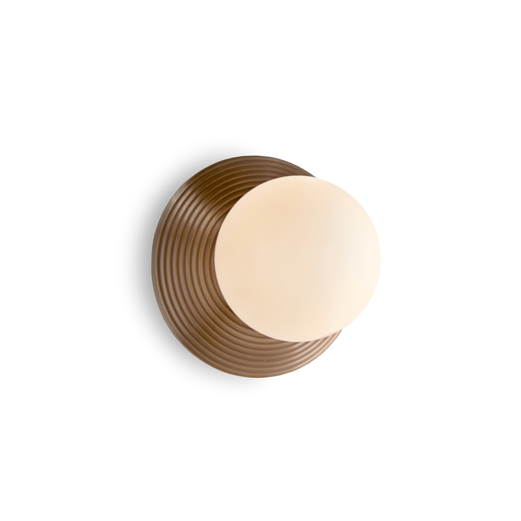 Orbit | Wall Light - Ridged Antique Brass