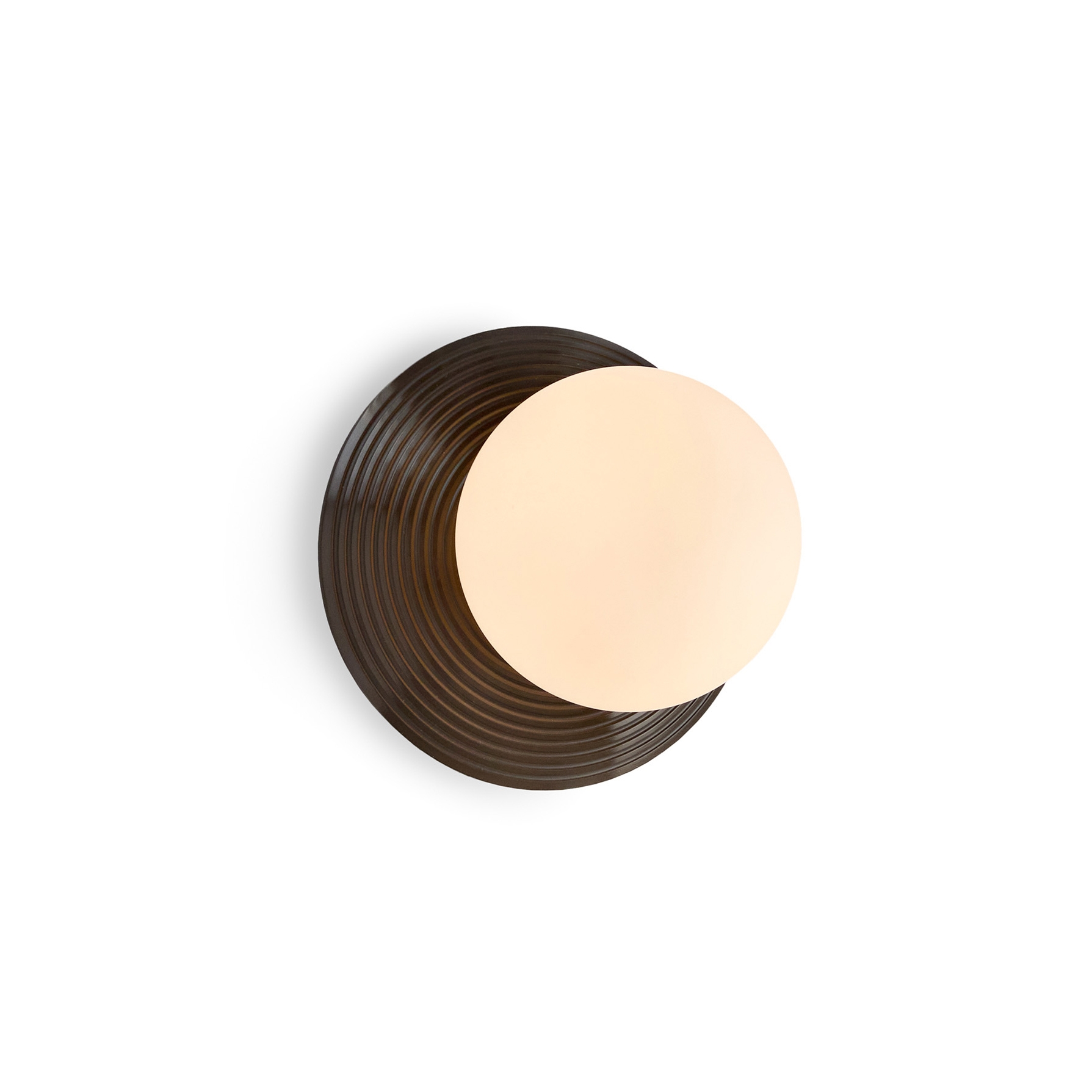 Display product Orbit | Wall Light - Ridged Bronze from manufacturer J. Adams & Co
