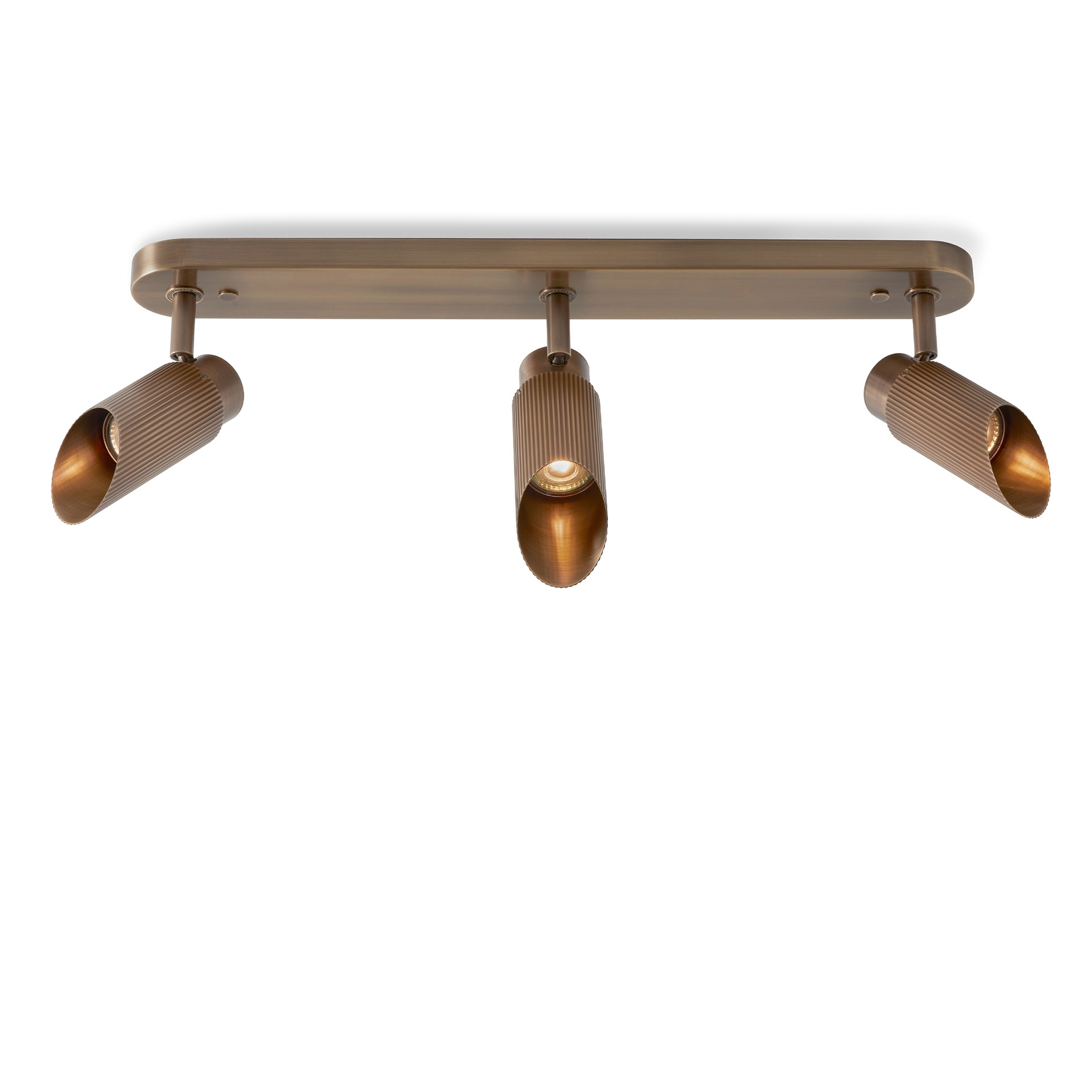 Spot Pro | Triple Ceiling Light - Antique Brass
