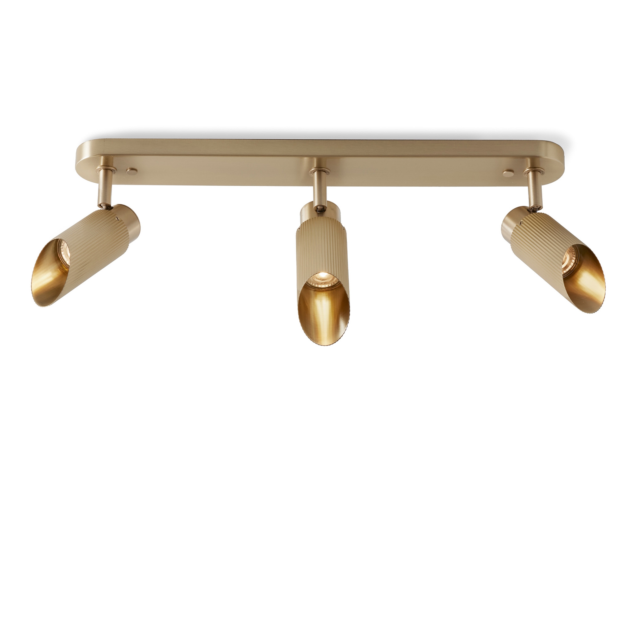 Spot Pro | Triple Ceiling Light - Satin Brass