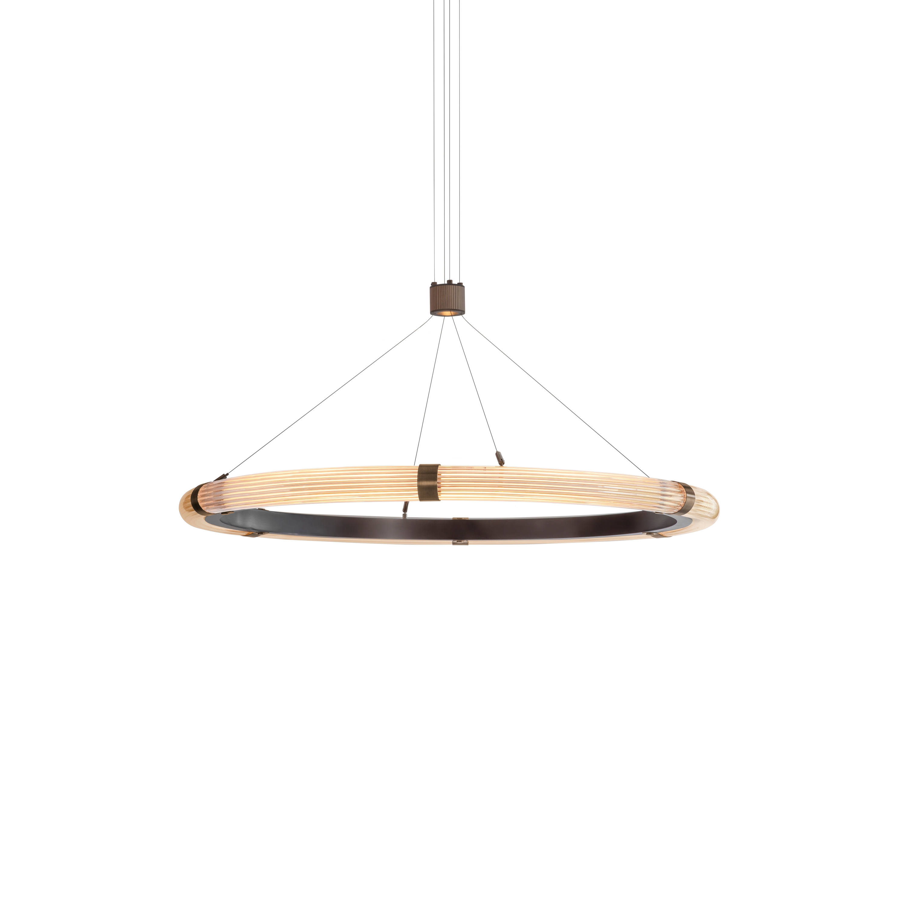 Display product Strata | 900 Circular Pendant - Antique Brass from manufacturer J. Adams & Co