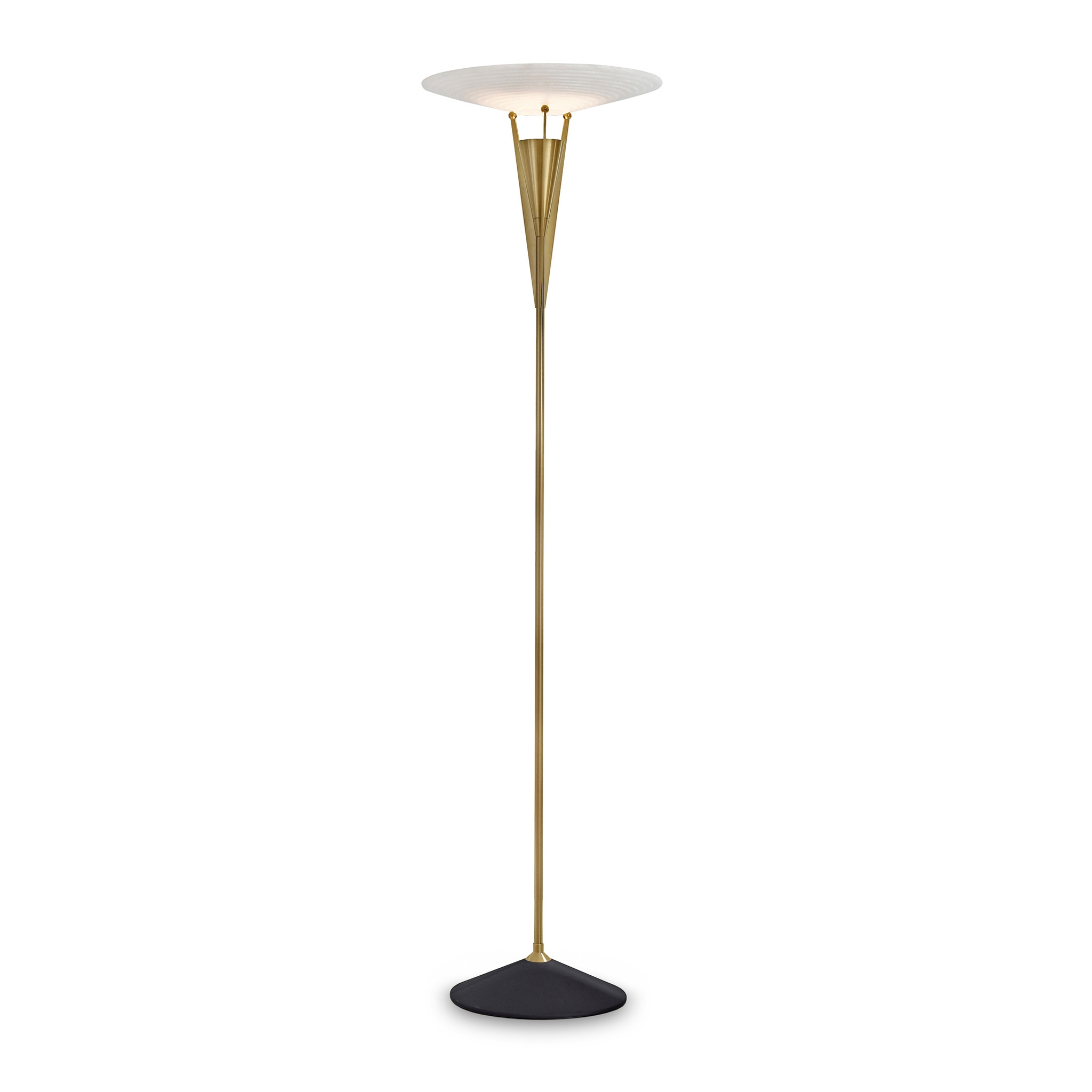 Aragon | Floor Light - Antique Brass