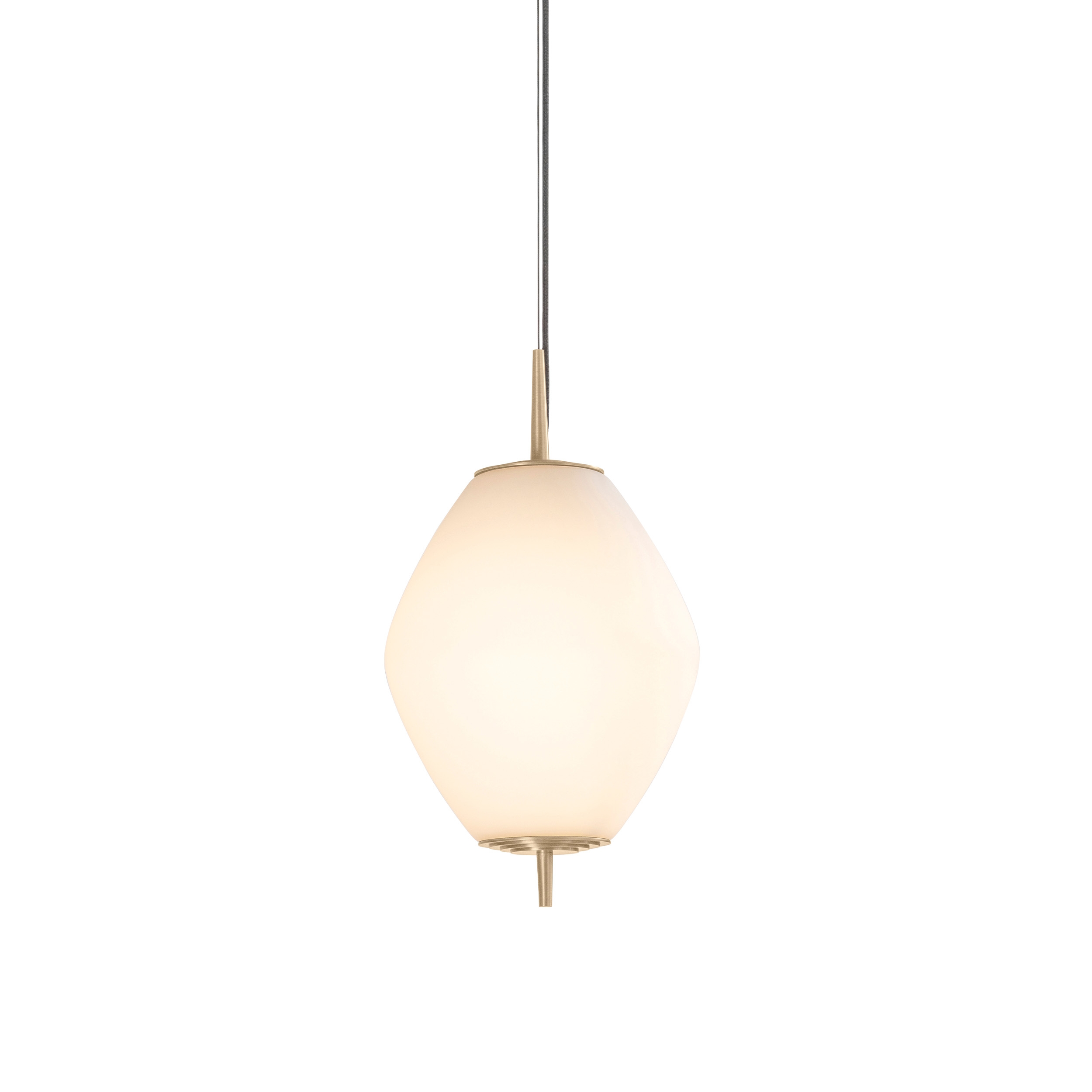 Nova | Tall Pendant - Satin Brass