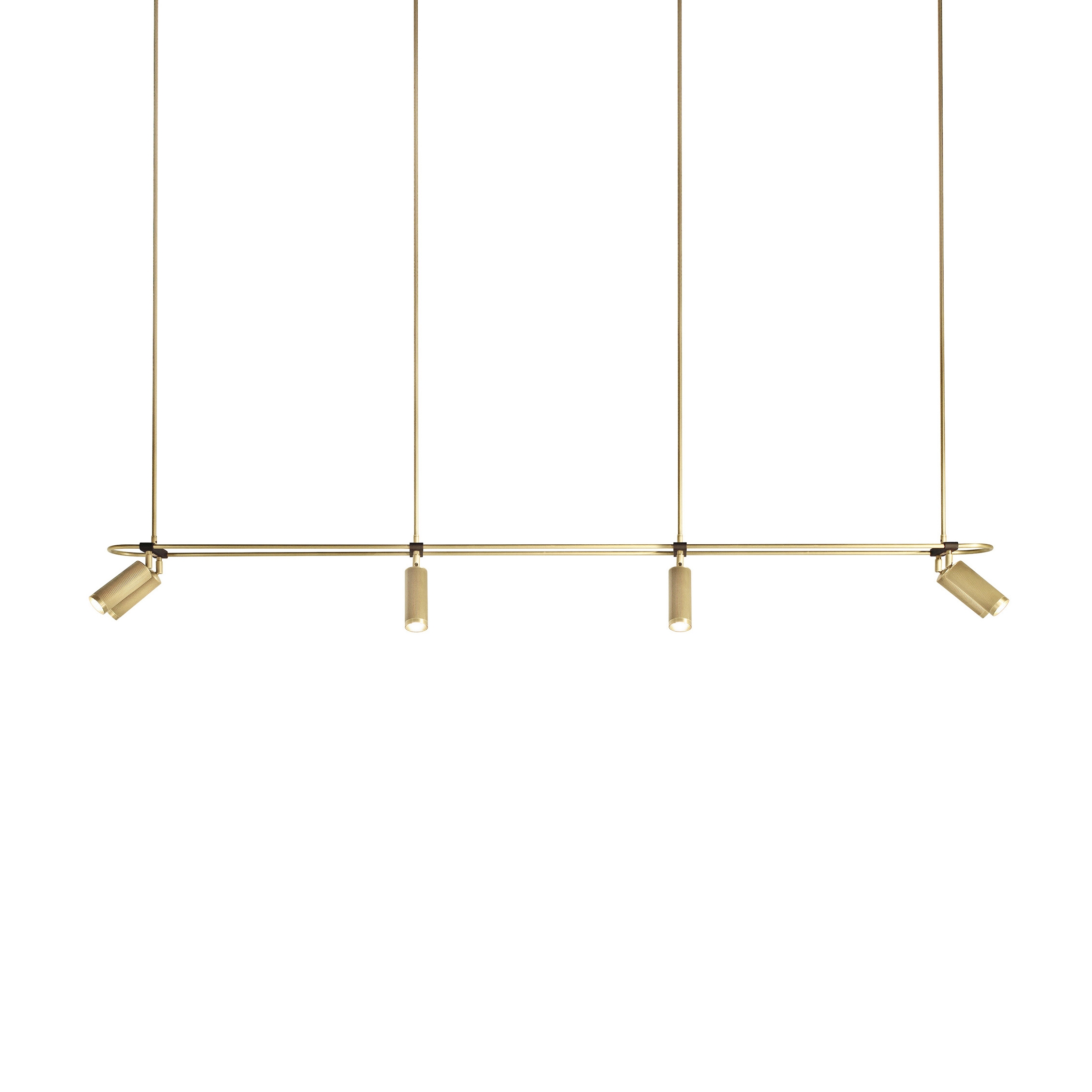 Spot | Pendant - 8 spots - 2000mm - Satin Brass