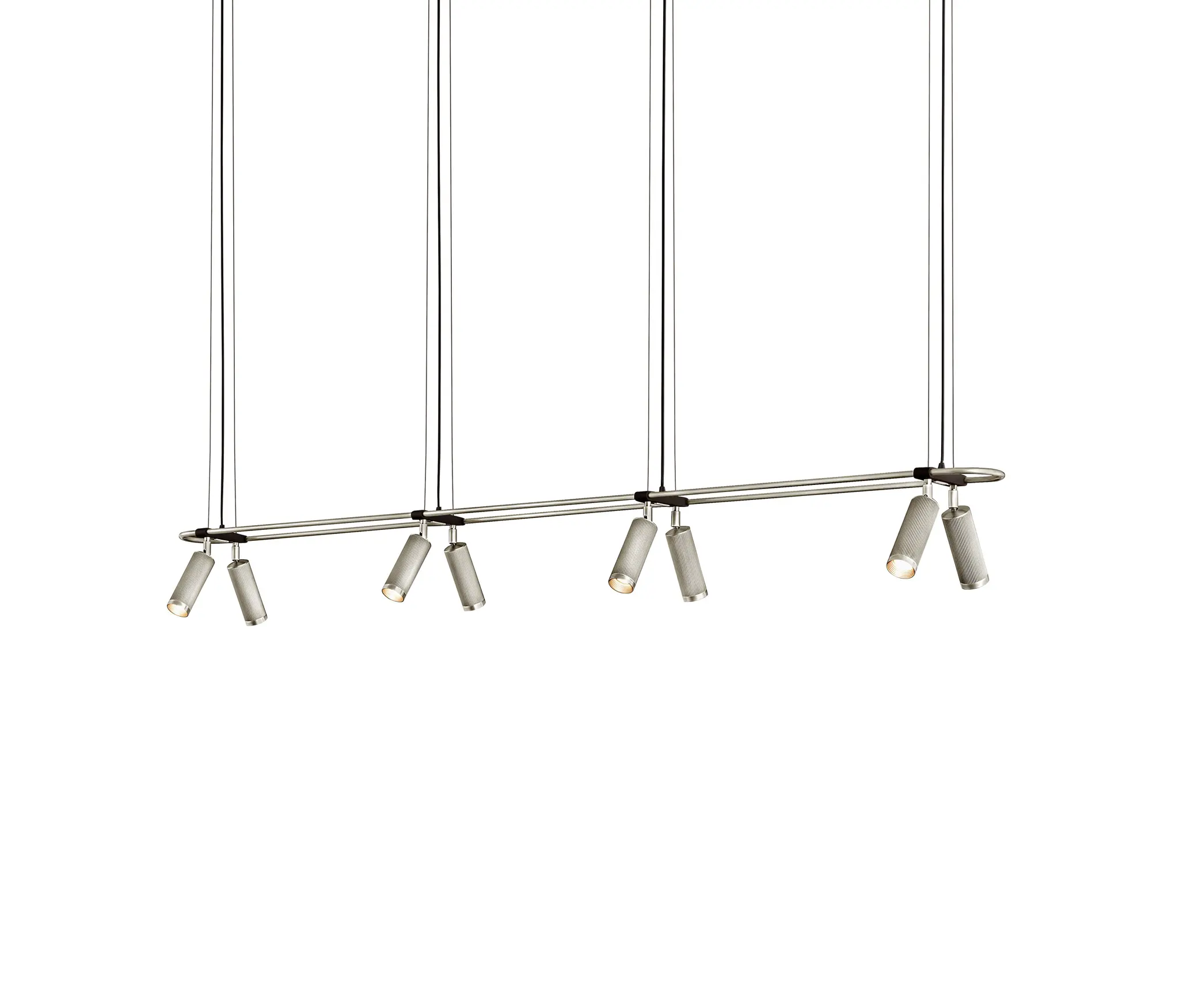 J. Adams & Co - Spot | Pendant - 8 spots - 2000mm - Satin Nickel
