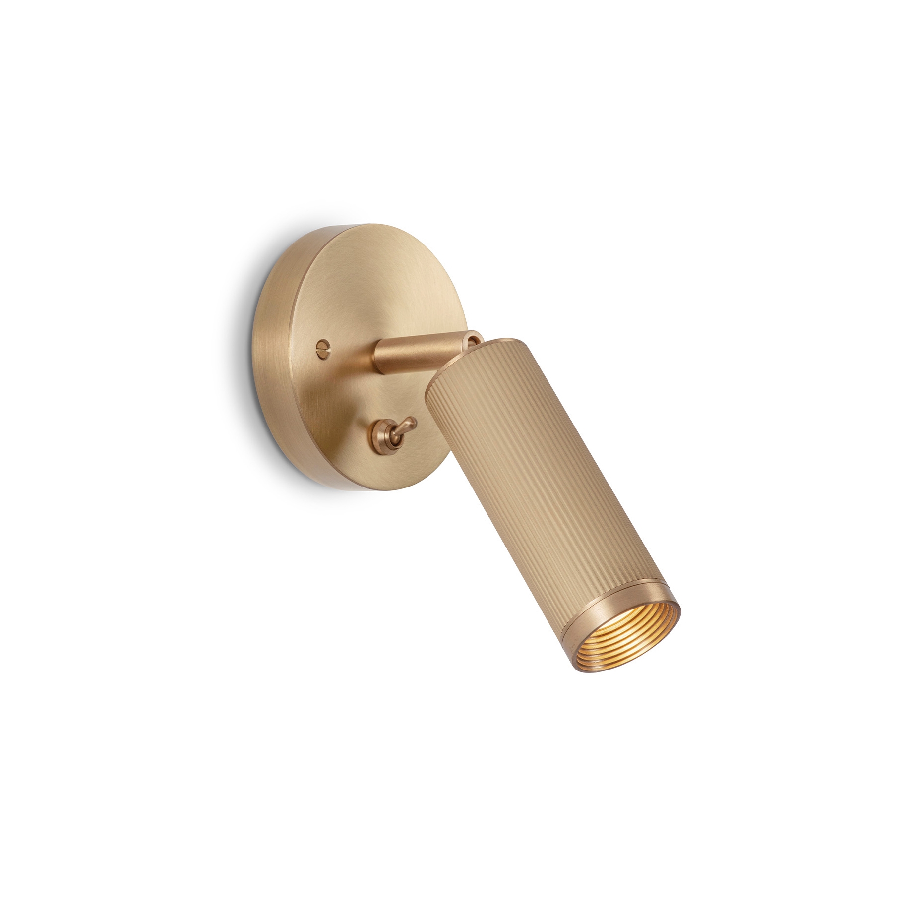 Spot | Switched Wall Light - Satin Brass