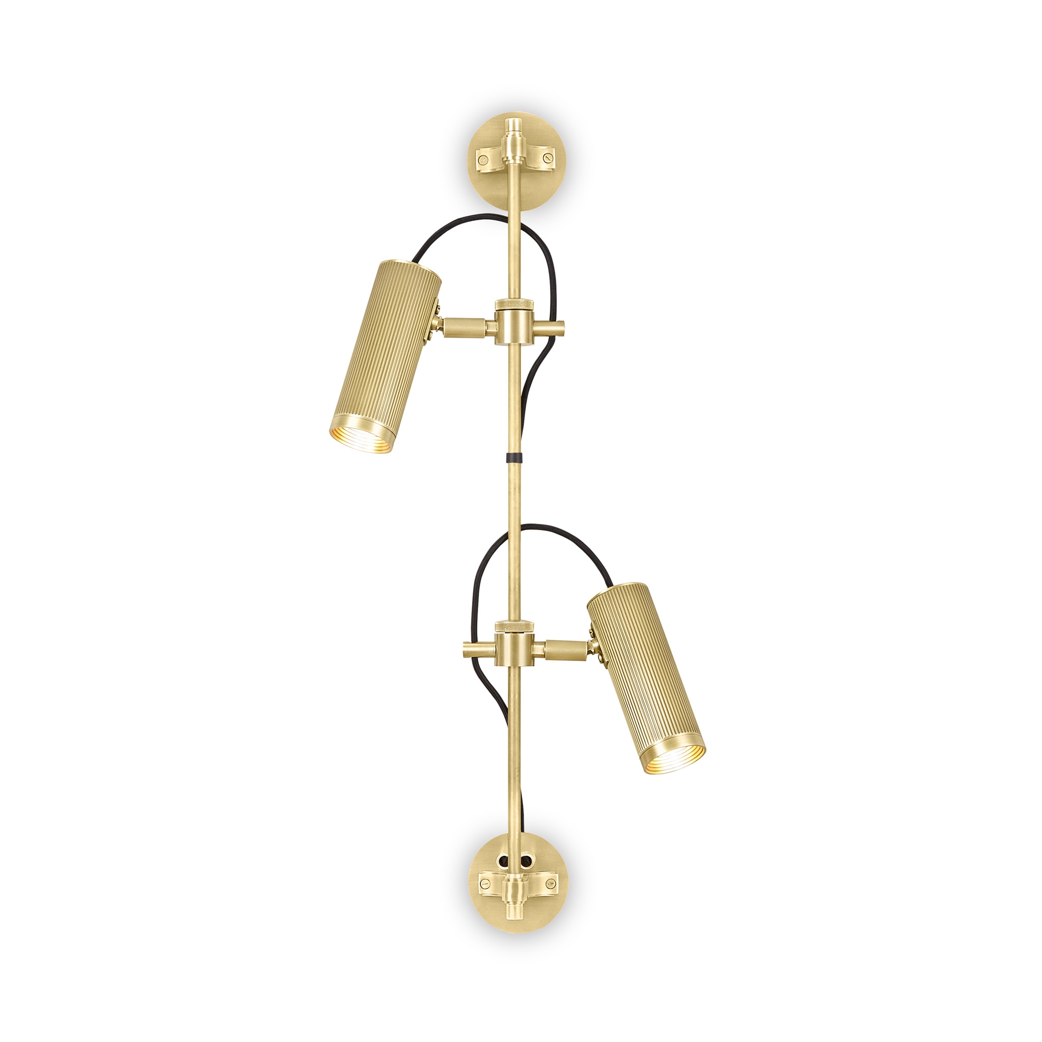 Spot | Wall Rail - Double Head - Satin Brass