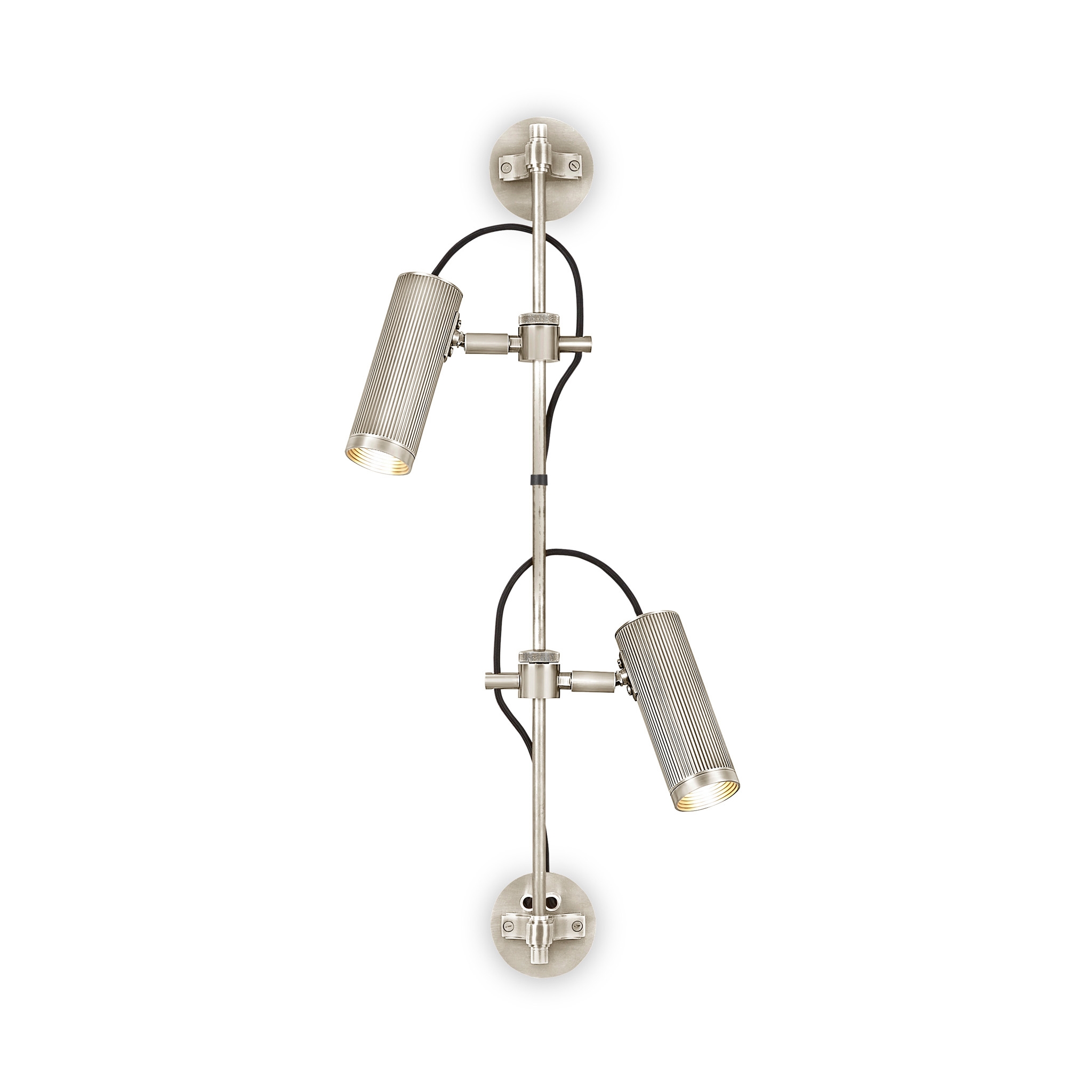 Spot | Wall Rail - Double Head - Satin Nickel