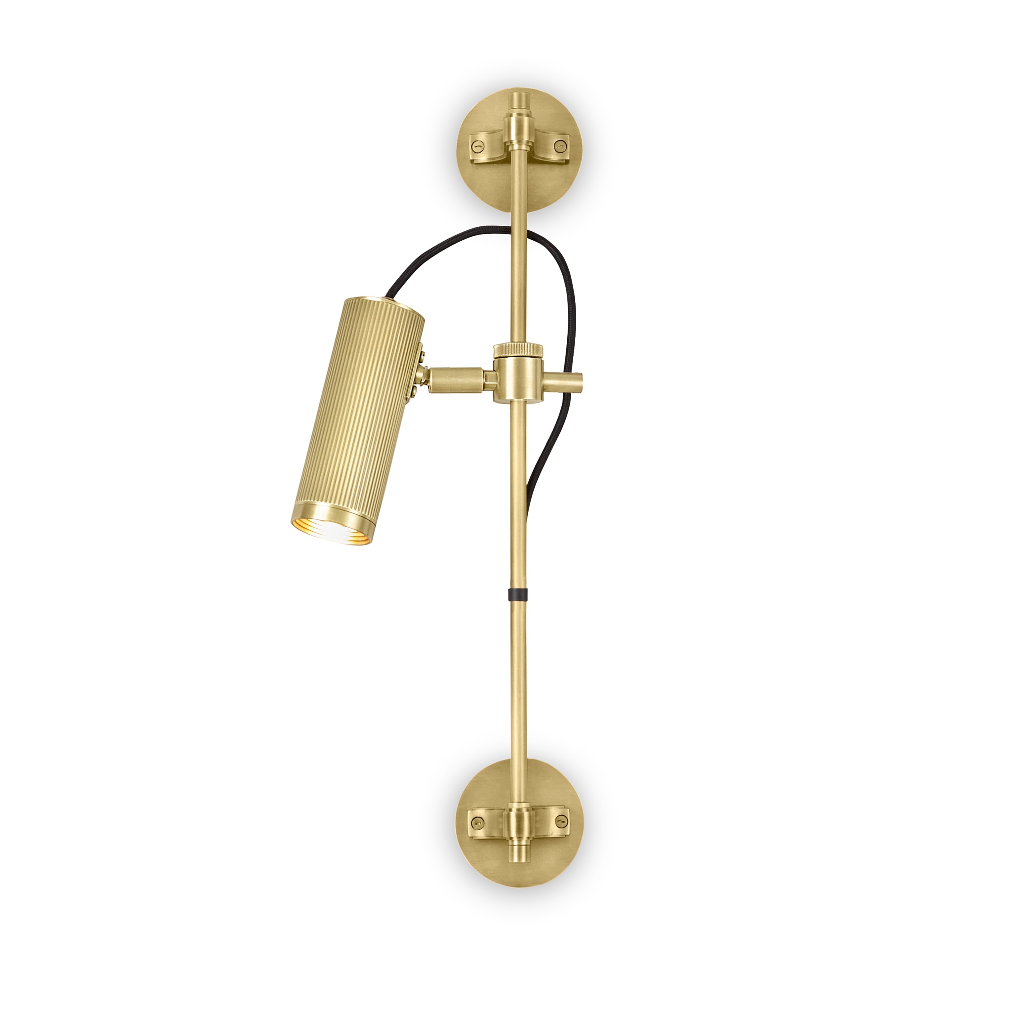 Spot | Wall Rail - Single Head - Satin Brass