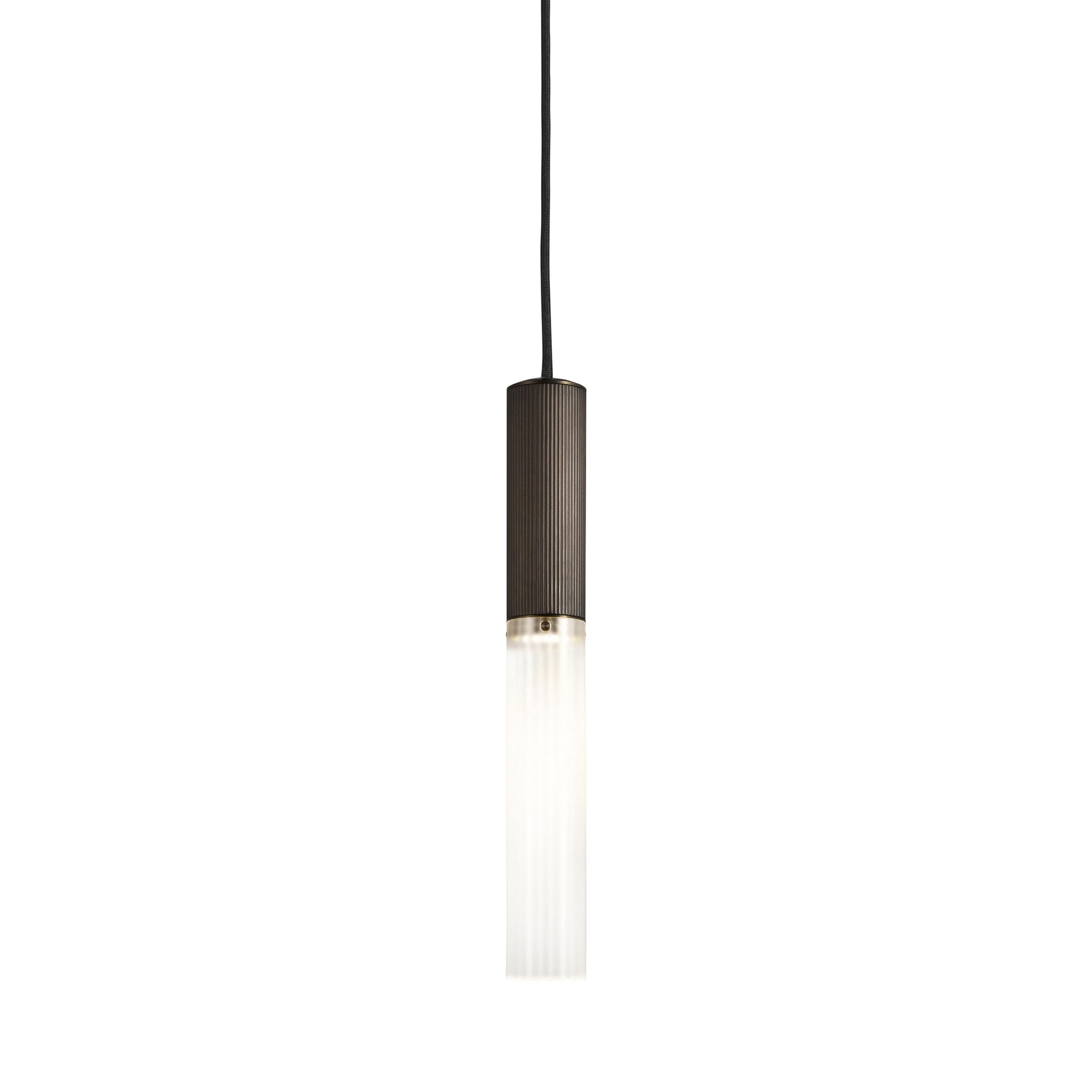 Flume | 50 Pendant - Bronze & Frosted Glass