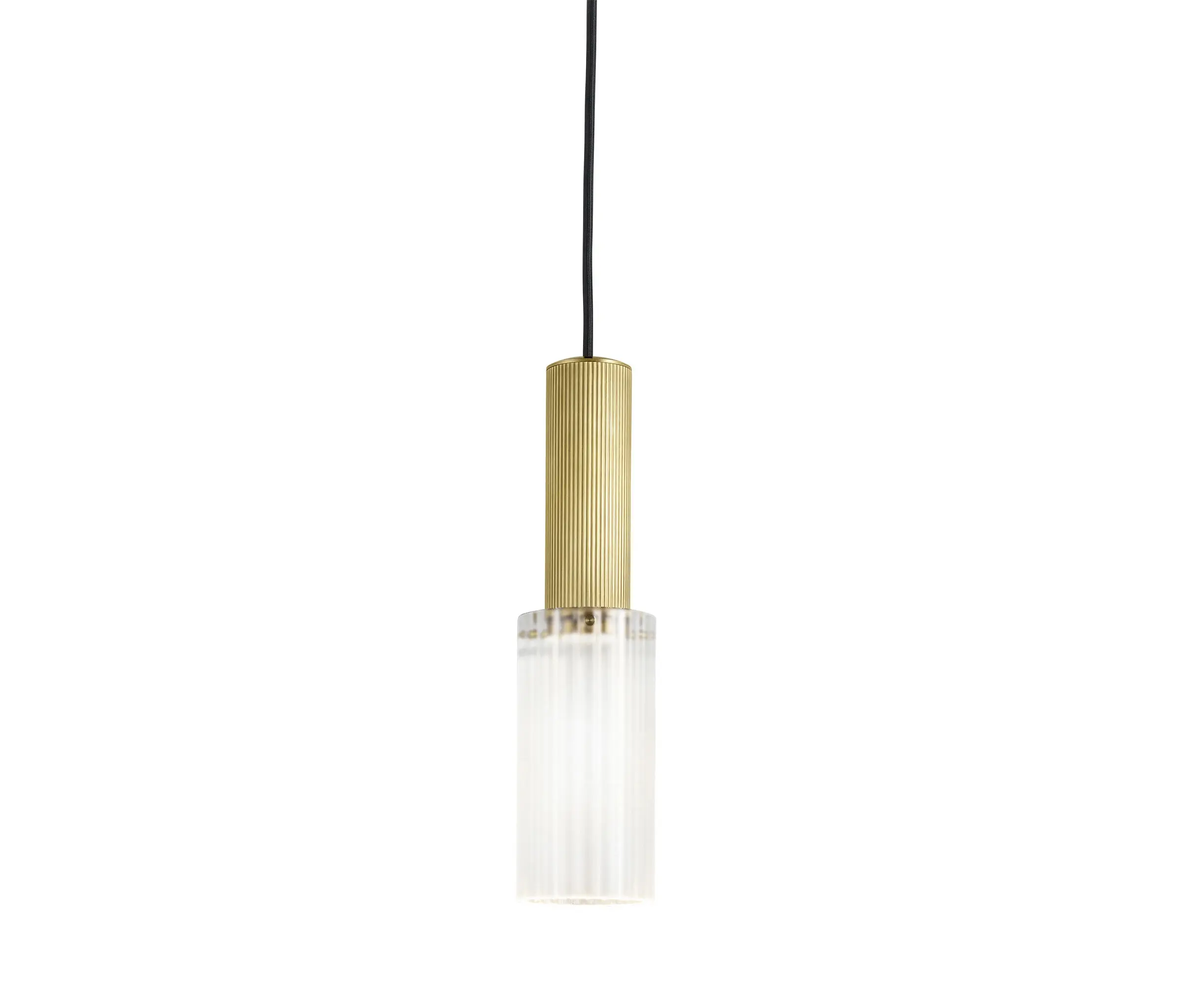 J. Adams & Co - Flume | 80 Pendant - Satin Brass & Frosted Glass