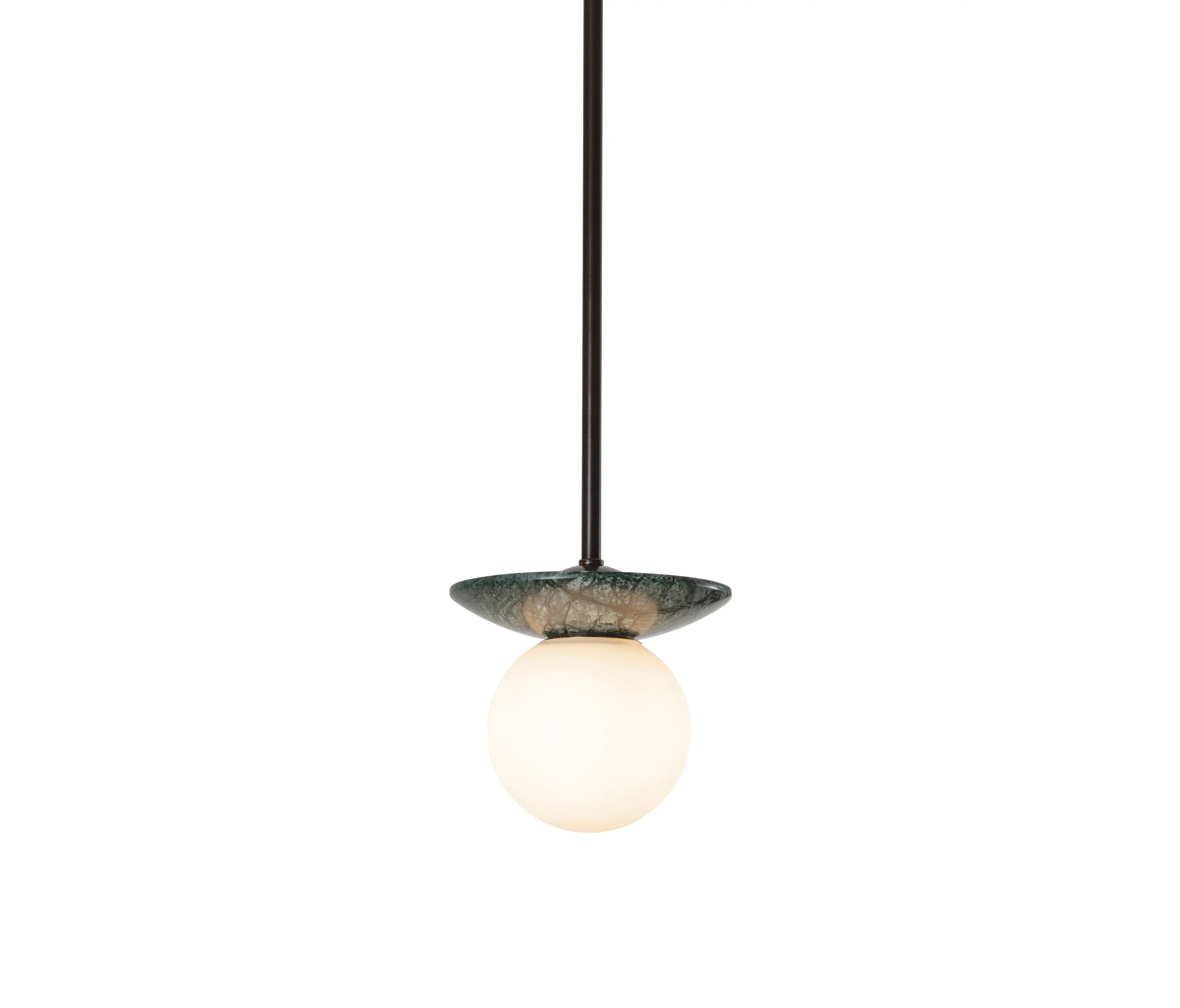 J. Adams & Co - Orbit | Pendant - Bronze & Green Marble