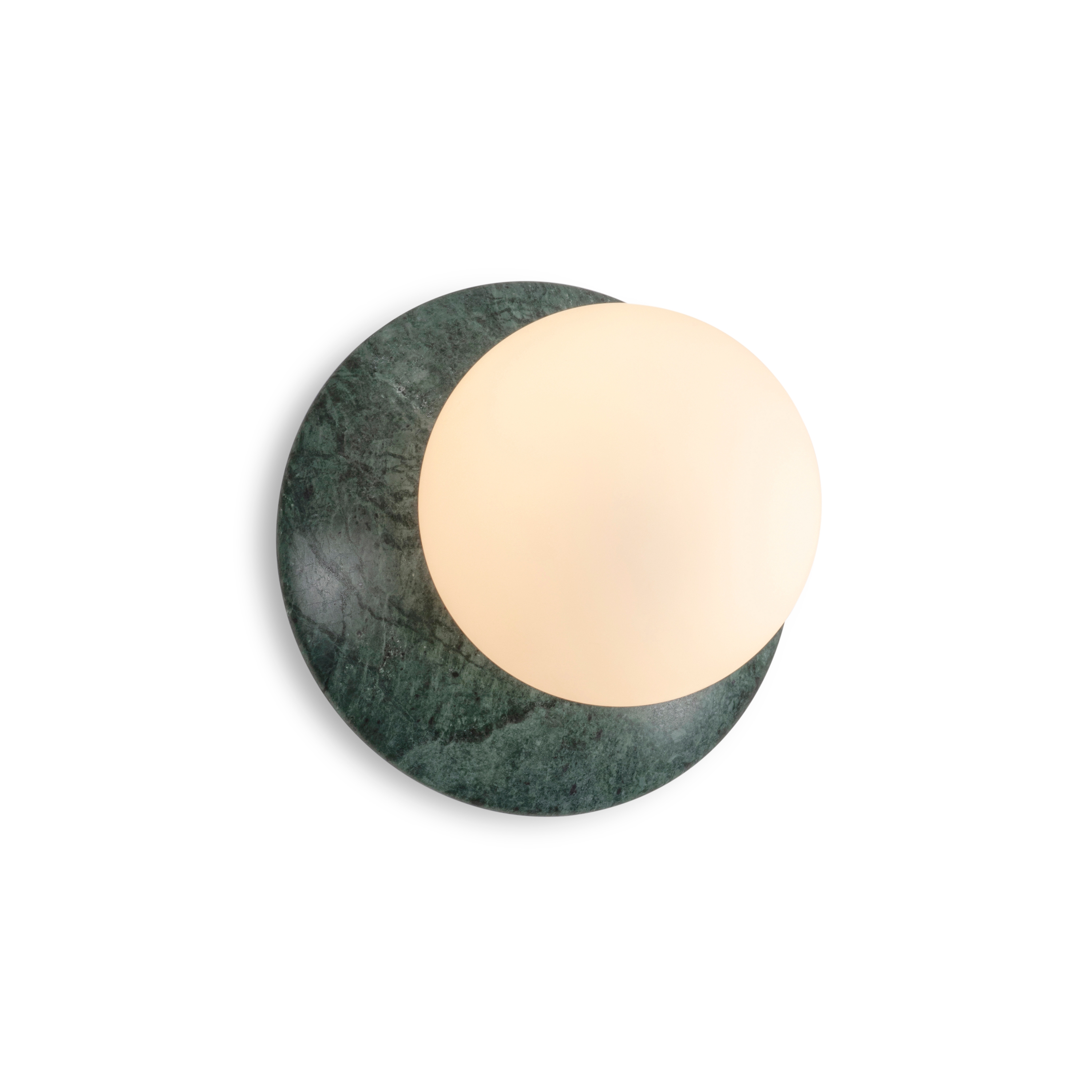 Display product Orbit | Wall Light - Green Marble from manufacturer J. Adams & Co