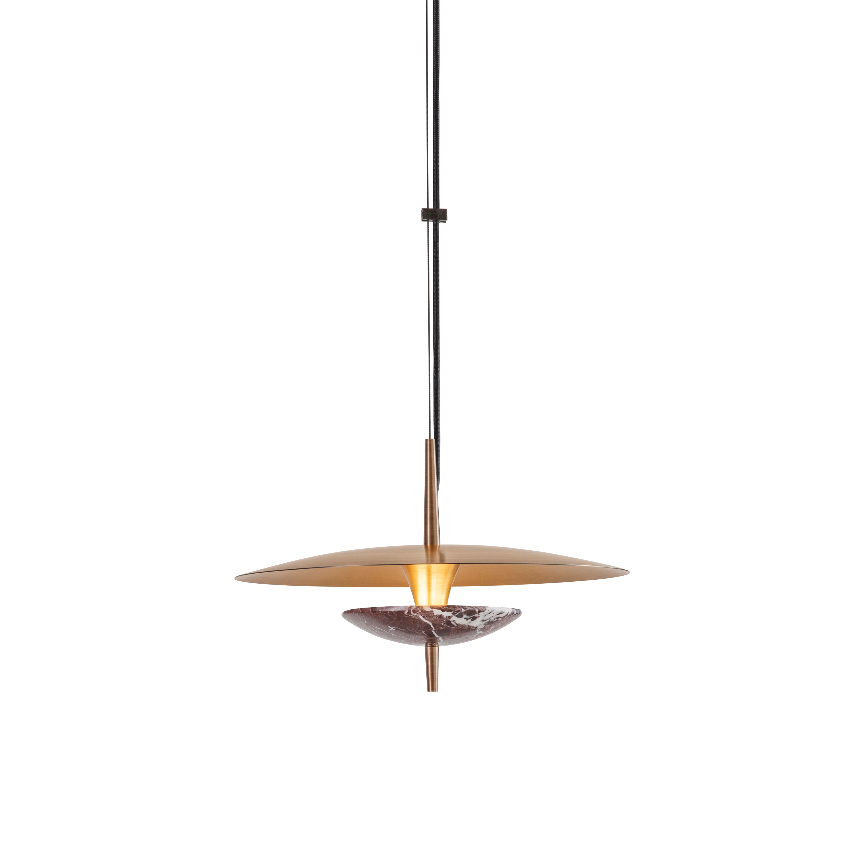Mostrar el producto Luna | 350 Pendant - Red Marble del fabricante J. Adams & Co