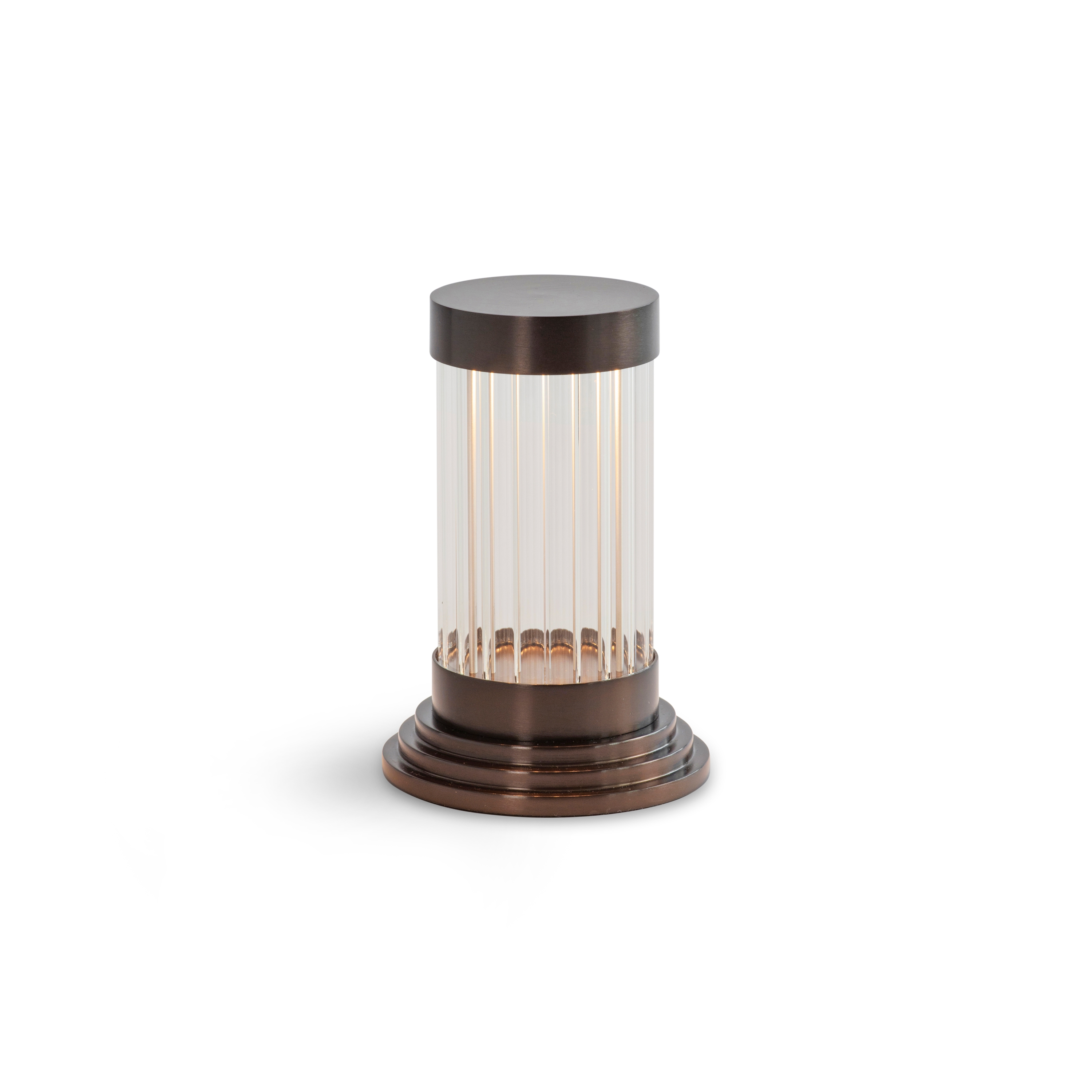 Display product Porto Mini | Portable Table Light - Bronze from manufacturer J. Adams & Co