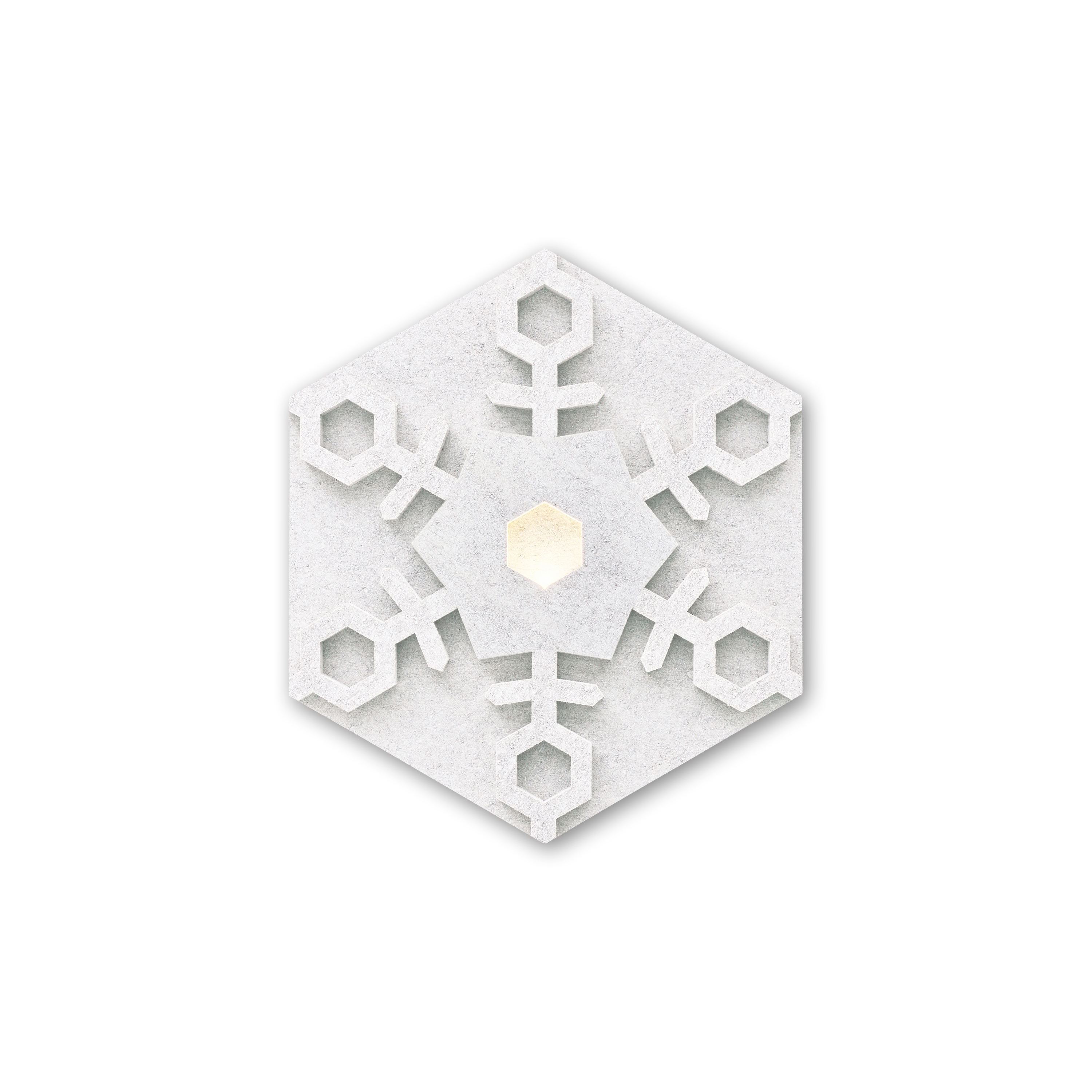 Heksagon Light Snowflake B