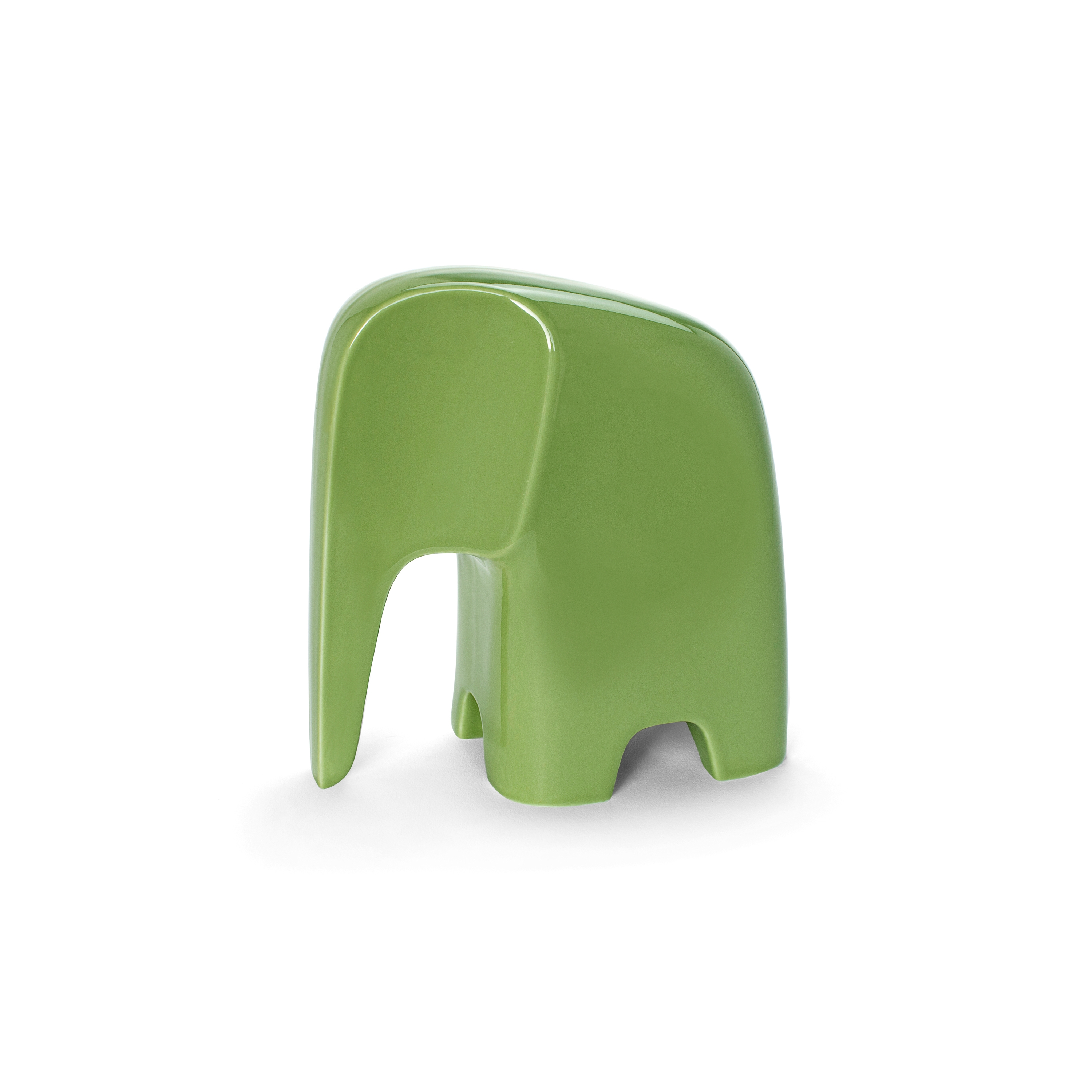 Olifant porcelain apple green