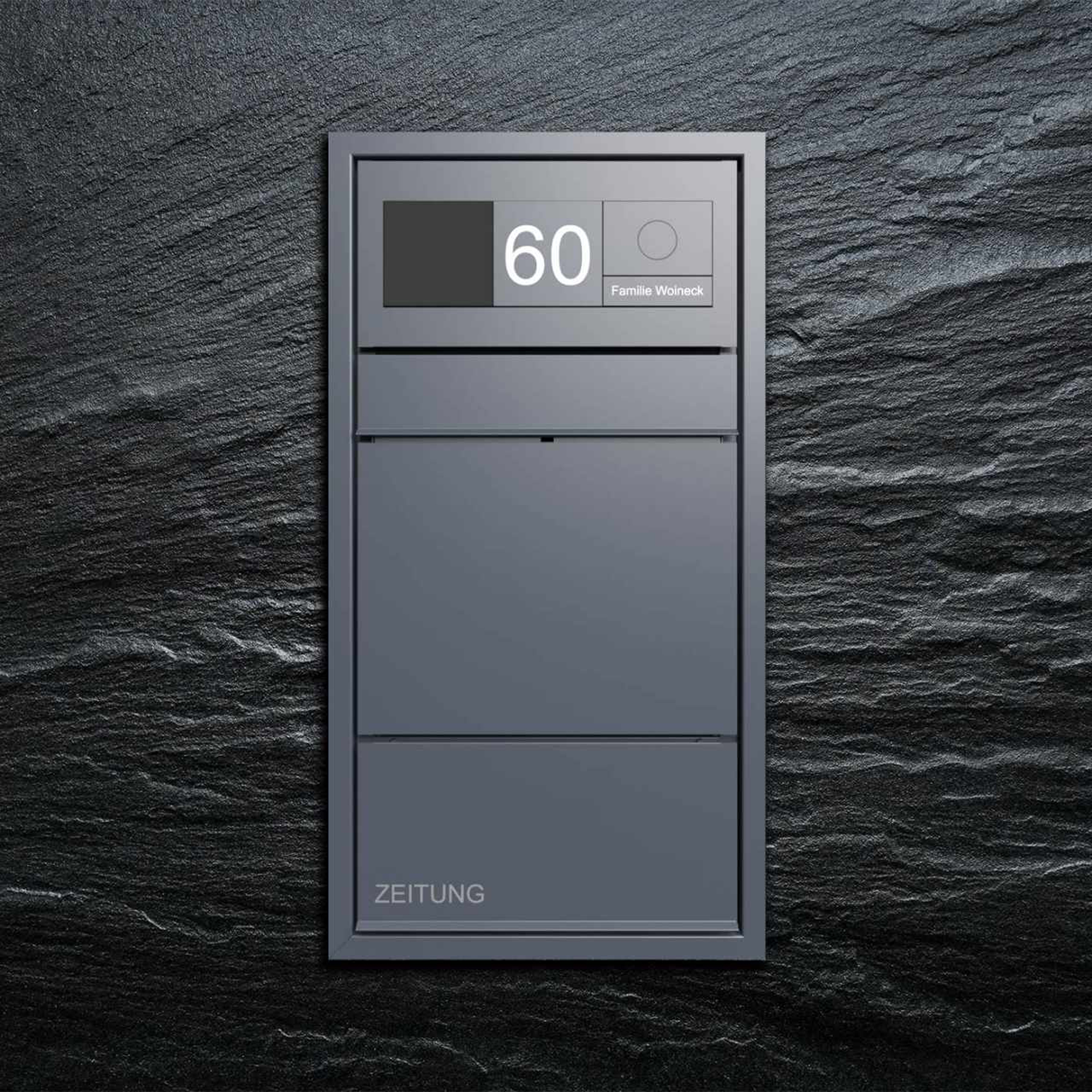 GOETHE | DESIGN SURFACE-MOUNTED LETTERBOX GOETHE AP WITH DOORBIRD VIDEO ...
