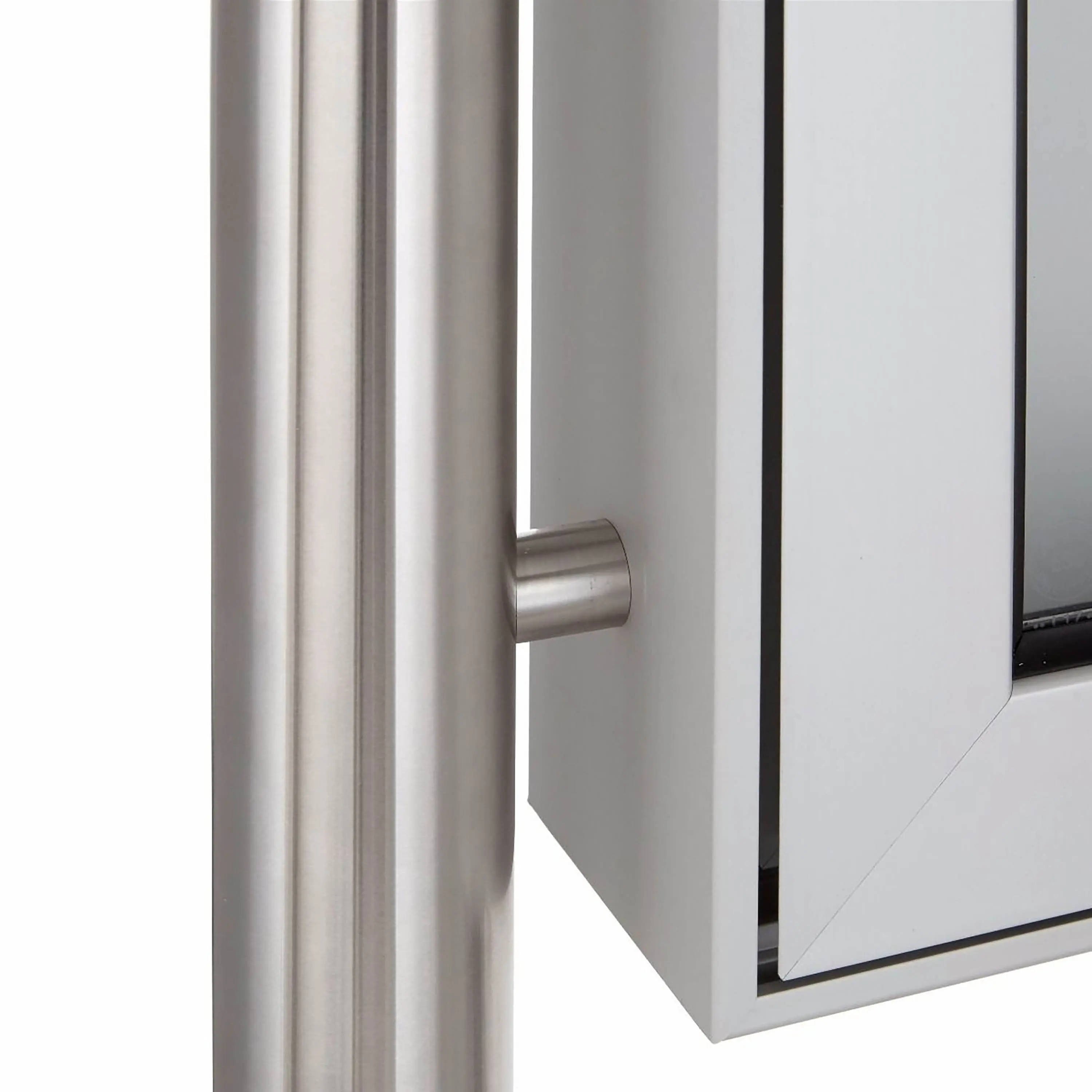 Briefkasten Manufaktur - Basic | Freistehender Schaukasten BASIC 389 ST-R - 355x660 - Edelstahl Standelemente