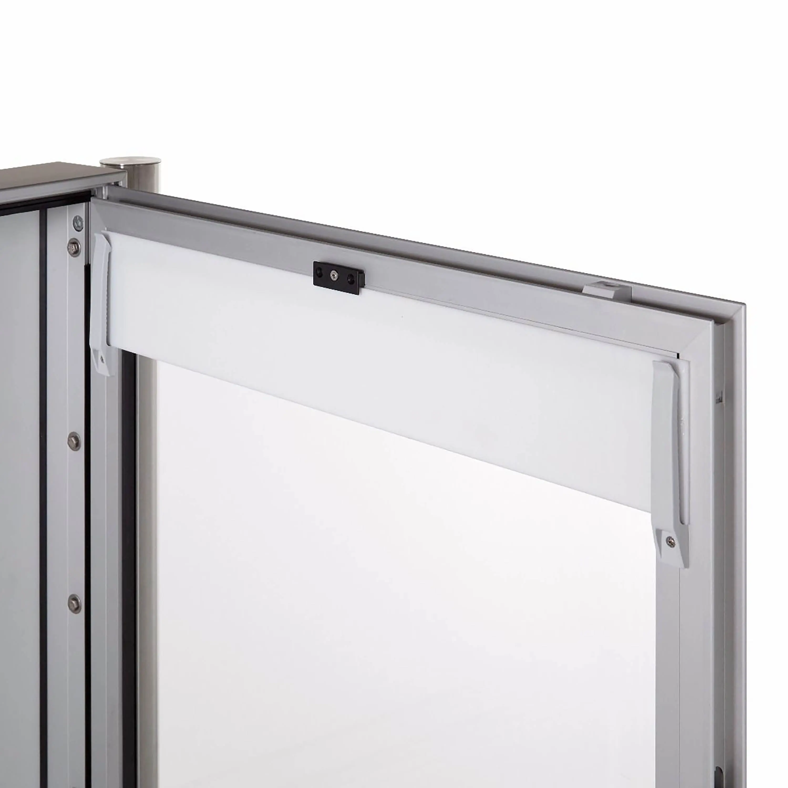 Briefkasten Manufaktur - Basic | Freistehender Schaukasten BASIC 389 ST-R - 710x660 - Edelstahl Standelemente