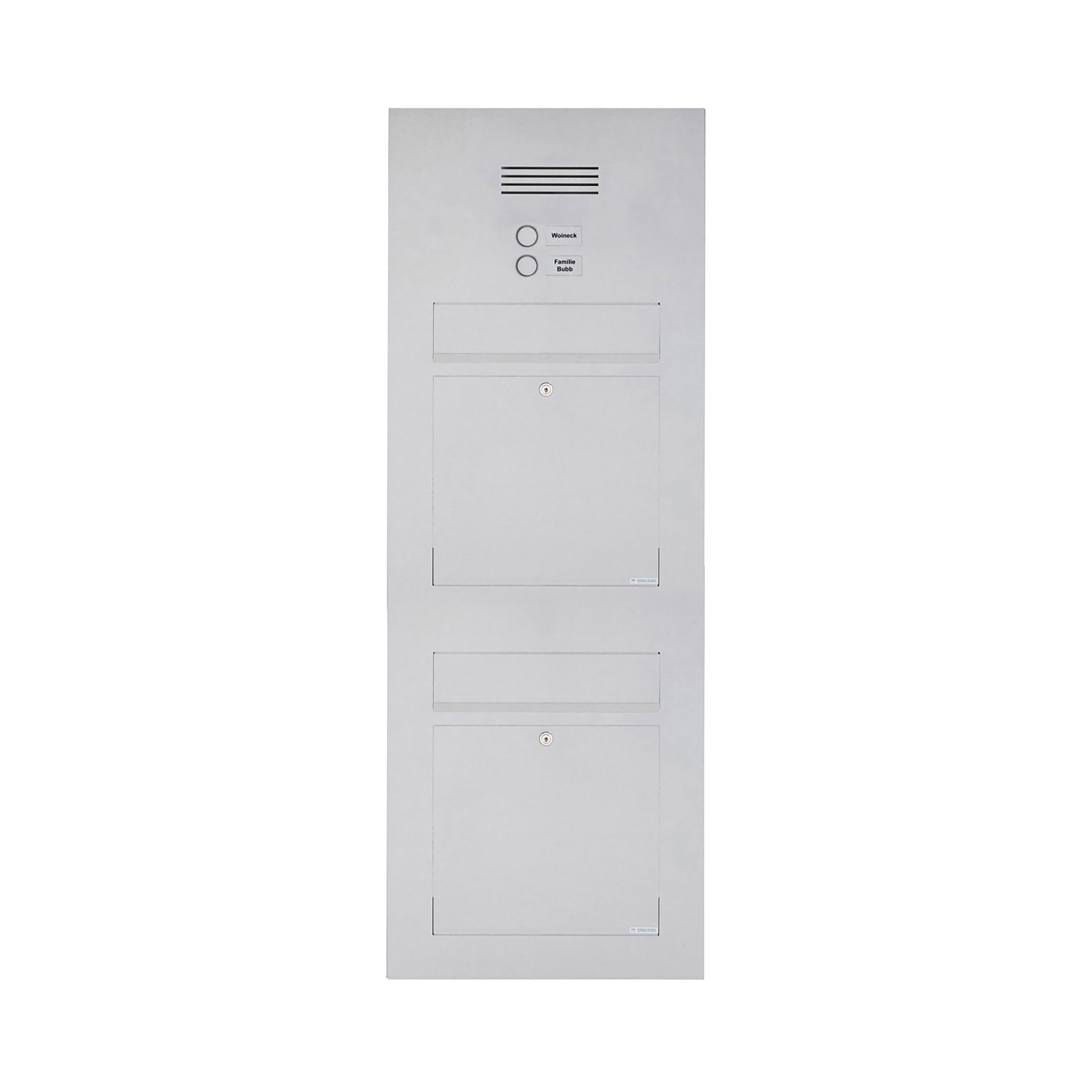 Display product Designer | 2er Edelstahl Briefkasten Designer Modell BIG - Clean Edition - INDIVIDUELL Einputz- bzw. Unterputzvariante 100mm from manufacturer Briefkasten Manufaktur