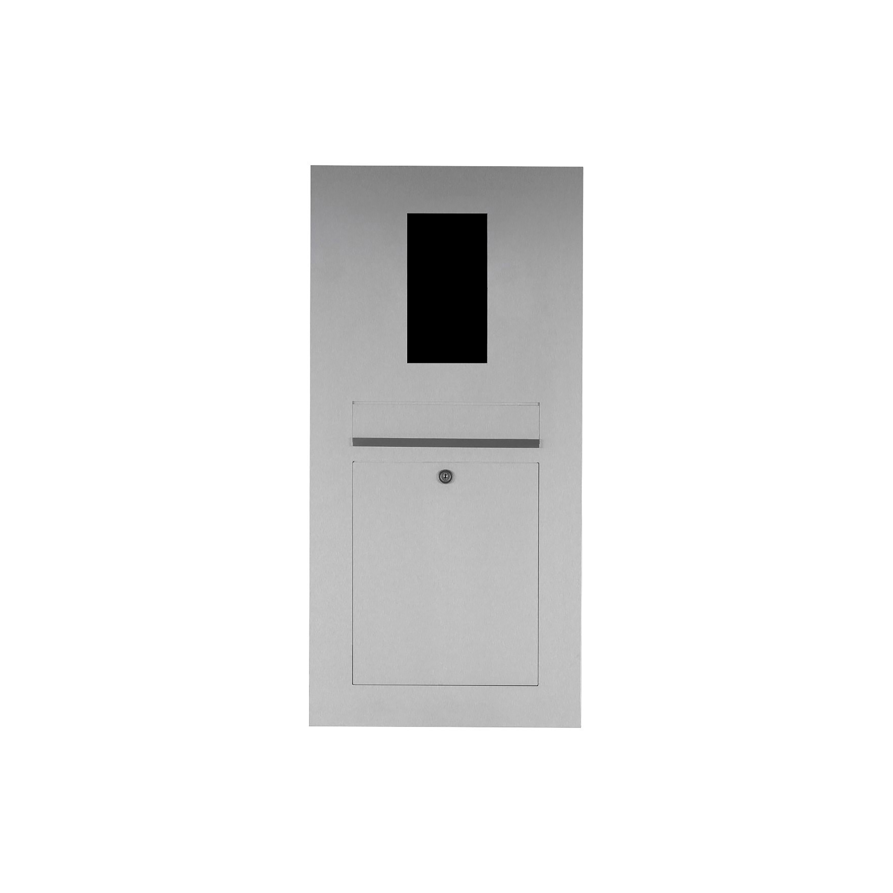 Display product Designer | Edelstahl Briefkasten Designer - GIRA System 106 - 2-fach vorbereitet Einputz- bzw. Unterputzvariante 100mm from manufacturer Briefkasten Manufaktur