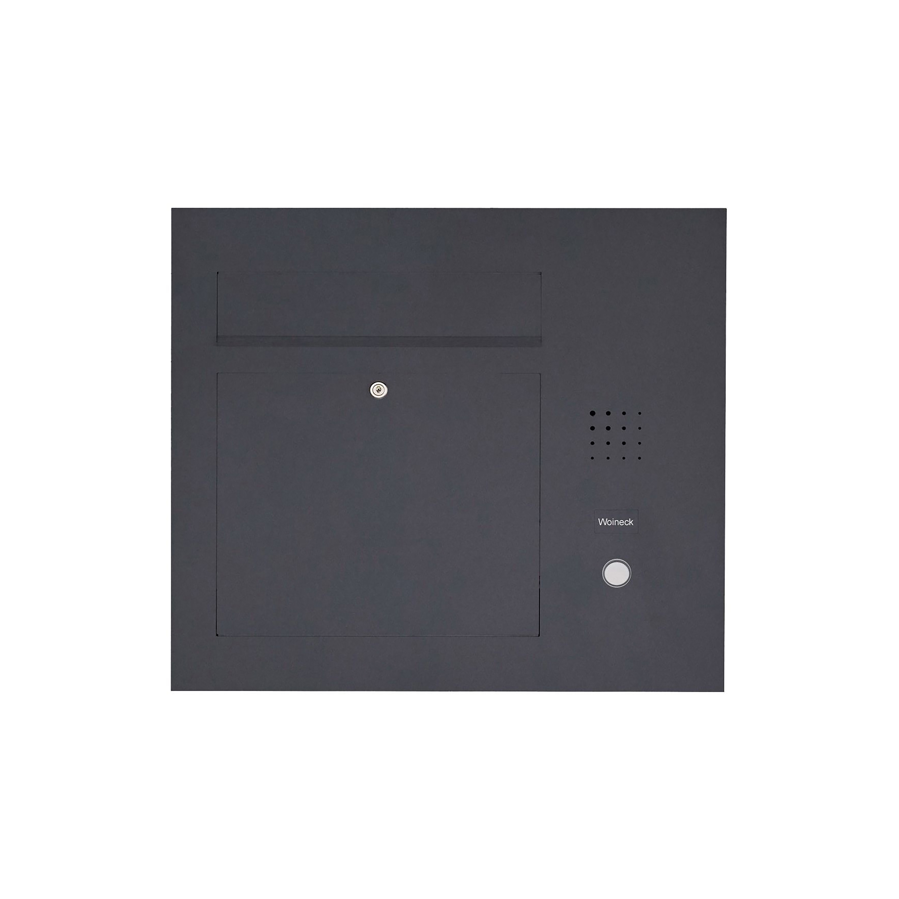 Designer | Edelstahl Briefkasten Designer Modell BIG - Clean Edition - Seitlich - RAL nach Wahl - INDIVIDUELL Einputz- bzw. Unterputzvariante 100mm Rechts