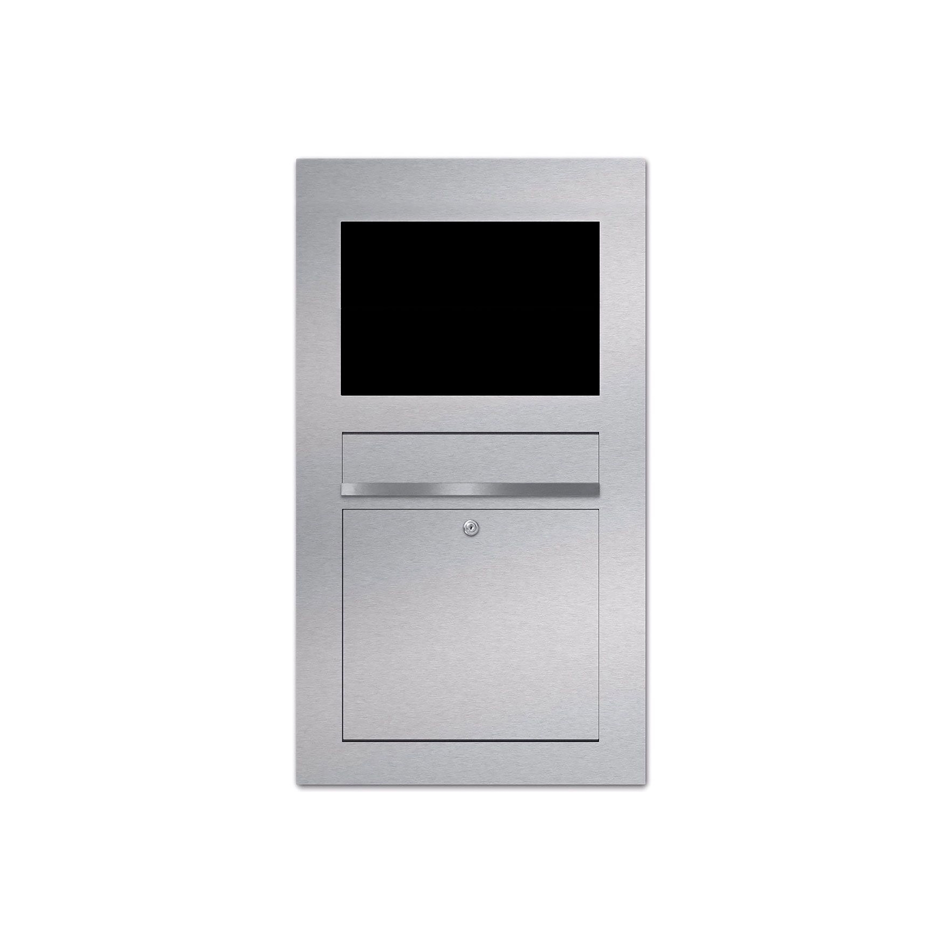 Display product Designer | Edelstahl Briefkasten Designer Modell BIG - GIRA System 106 - 6-fach vorbereitet Einputz- bzw. Unterputzvariante 100mm from manufacturer Briefkasten Manufaktur