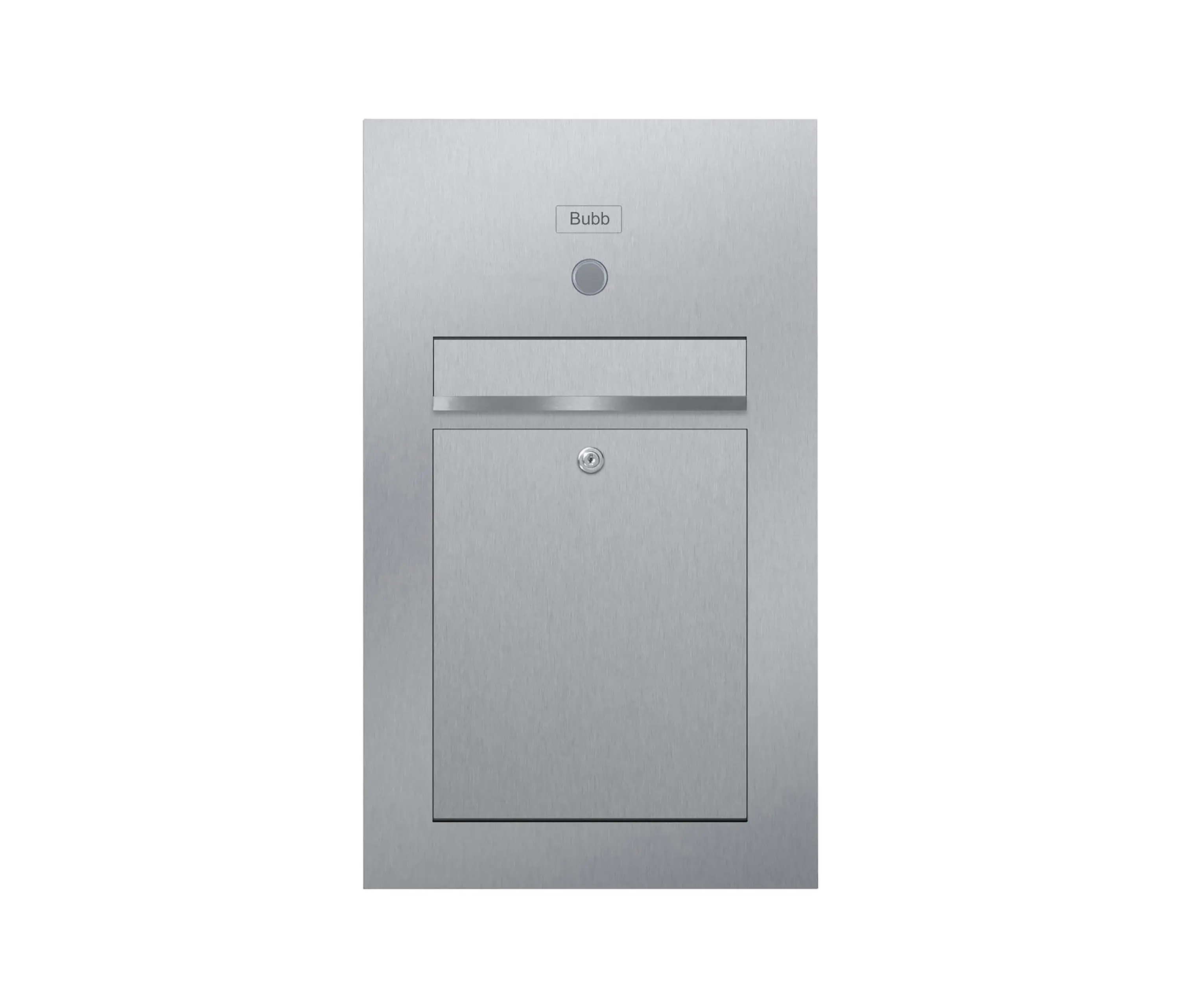Briefkasten Manufaktur - Designer | Edelstahl Briefkasten Designer Modell SMALL - Clean Edition - INDIVIDUELL Einputz- bzw. Unterputzvariante 100mm