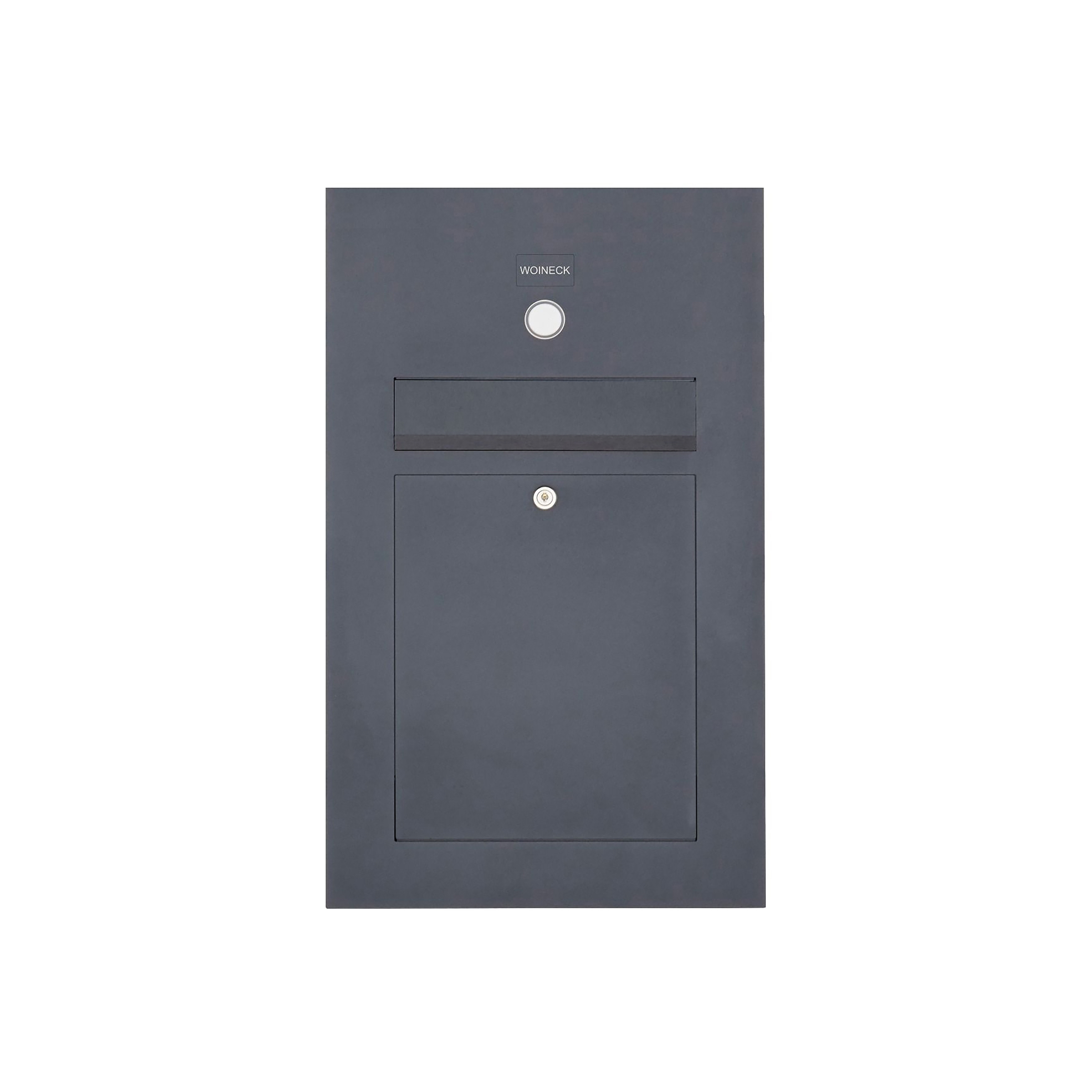 Display product Designer | Edelstahl Briefkasten Designer Modell SMALL - Clean Edition - RAL nach Wahl - INDIVIDUELL Einputz- bzw. Unterputzvariante 100mm from manufacturer Briefkasten Manufaktur
