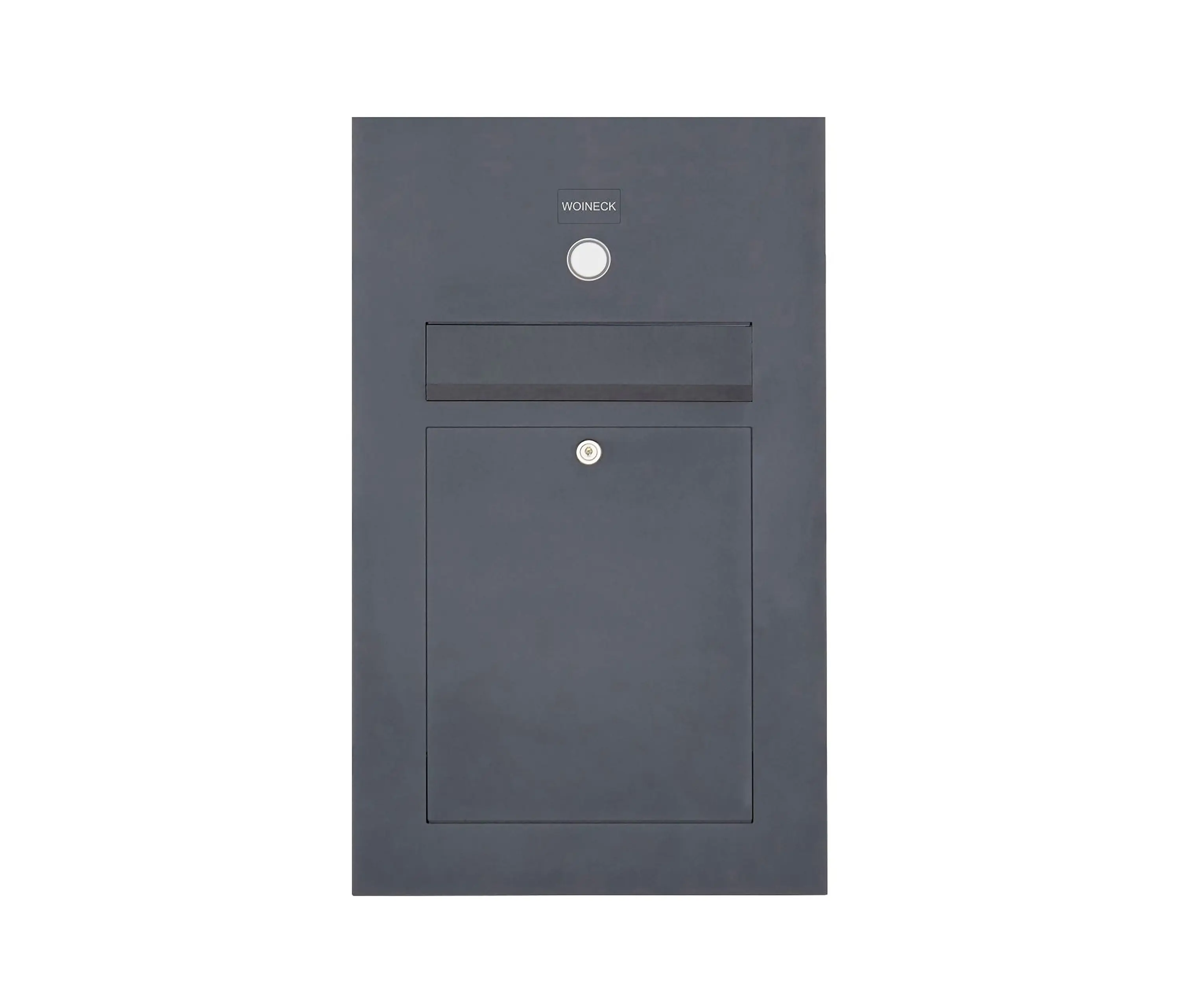 Briefkasten Manufaktur - Designer | Edelstahl Briefkasten Designer Modell SMALL - Clean Edition - RAL nach Wahl - INDIVIDUELL Einputz- bzw. Unterputzvariante 100mm