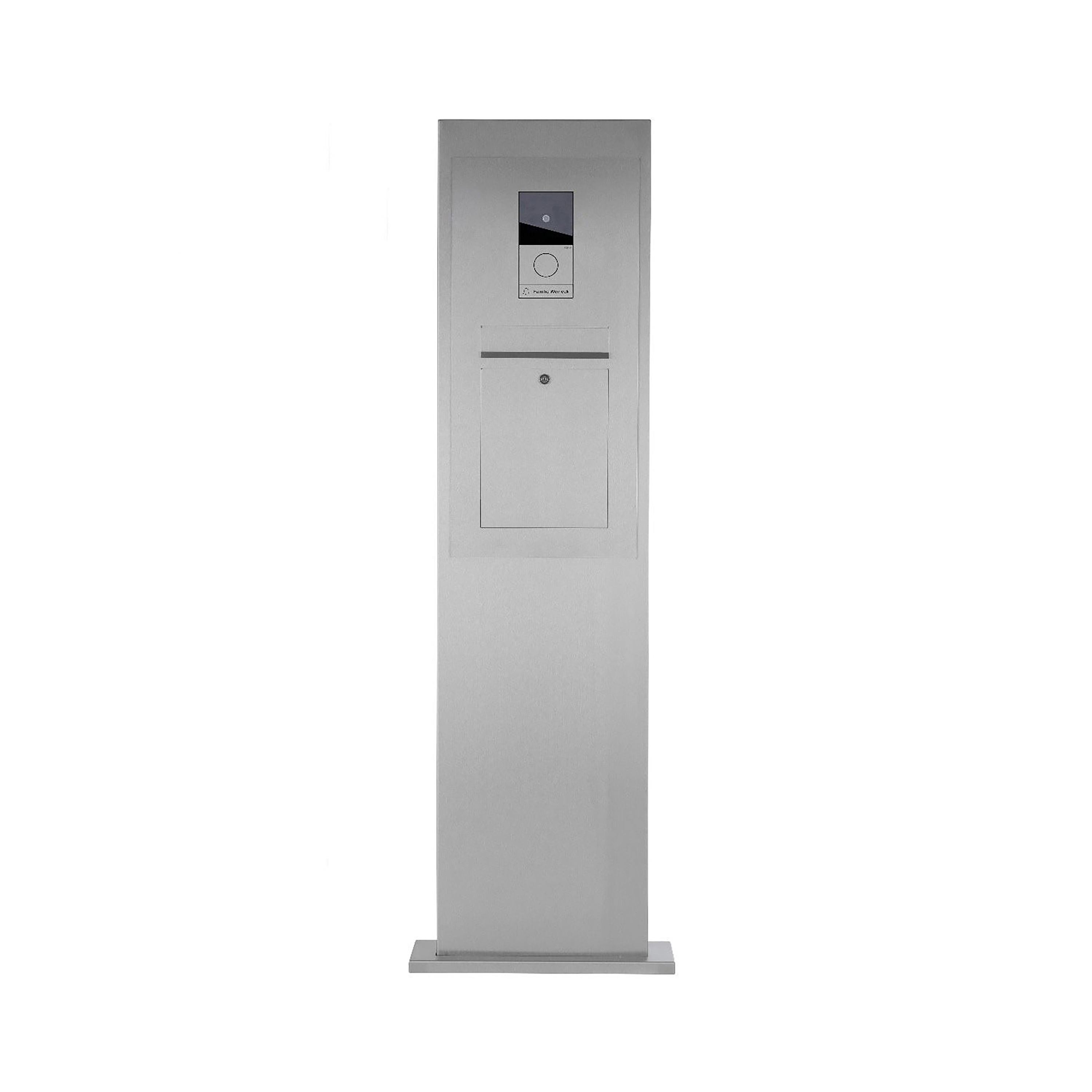 Designer | Edelstahl Briefkastensäule Designer - GIRA System 106 - Video- Sprechanlage - VIDEO Komplettset