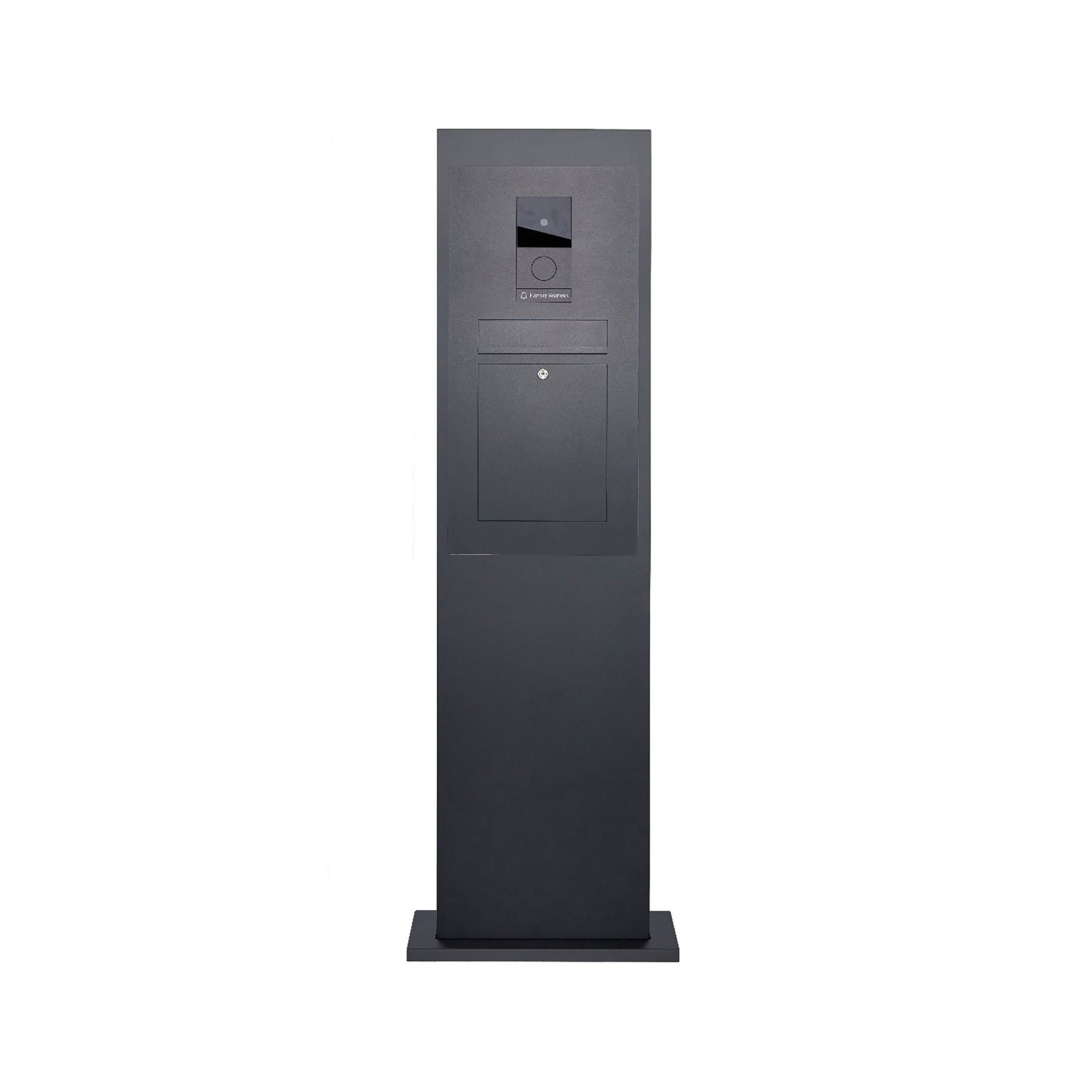 Display product Designer | Edelstahl Briefkastensäule Designer - RAL nach Wahl - GIRA System 106 - VIDEO Komplettset RAL 7016 anthrazitgrau feinstruktur matt from manufacturer Briefkasten Manufaktur