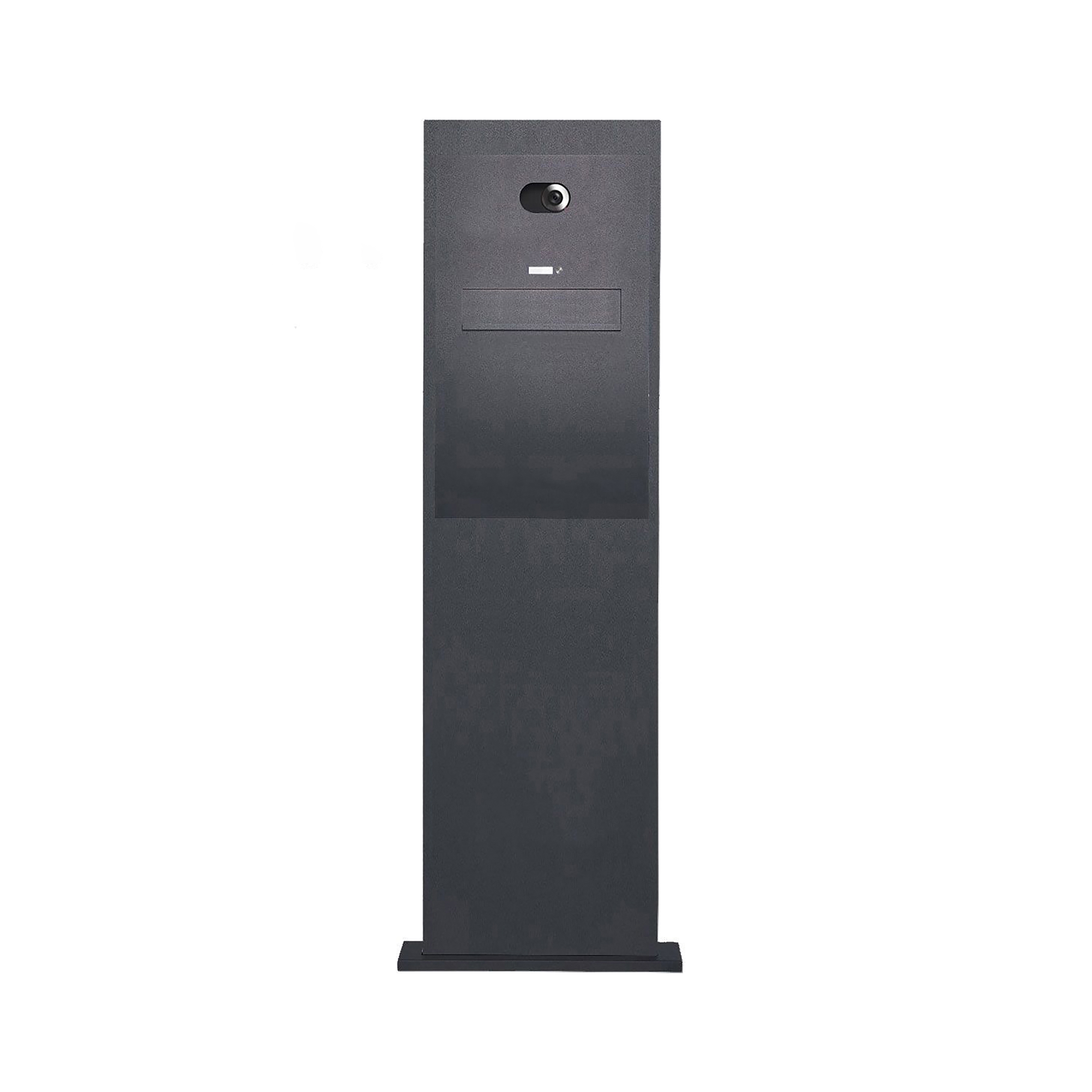 Display product Designer | Edelstahl Briefkastensäule Designer BIG - Entnahme hinten - RAL - Comelit VIDEO Komplettset Wifi from manufacturer Briefkasten Manufaktur