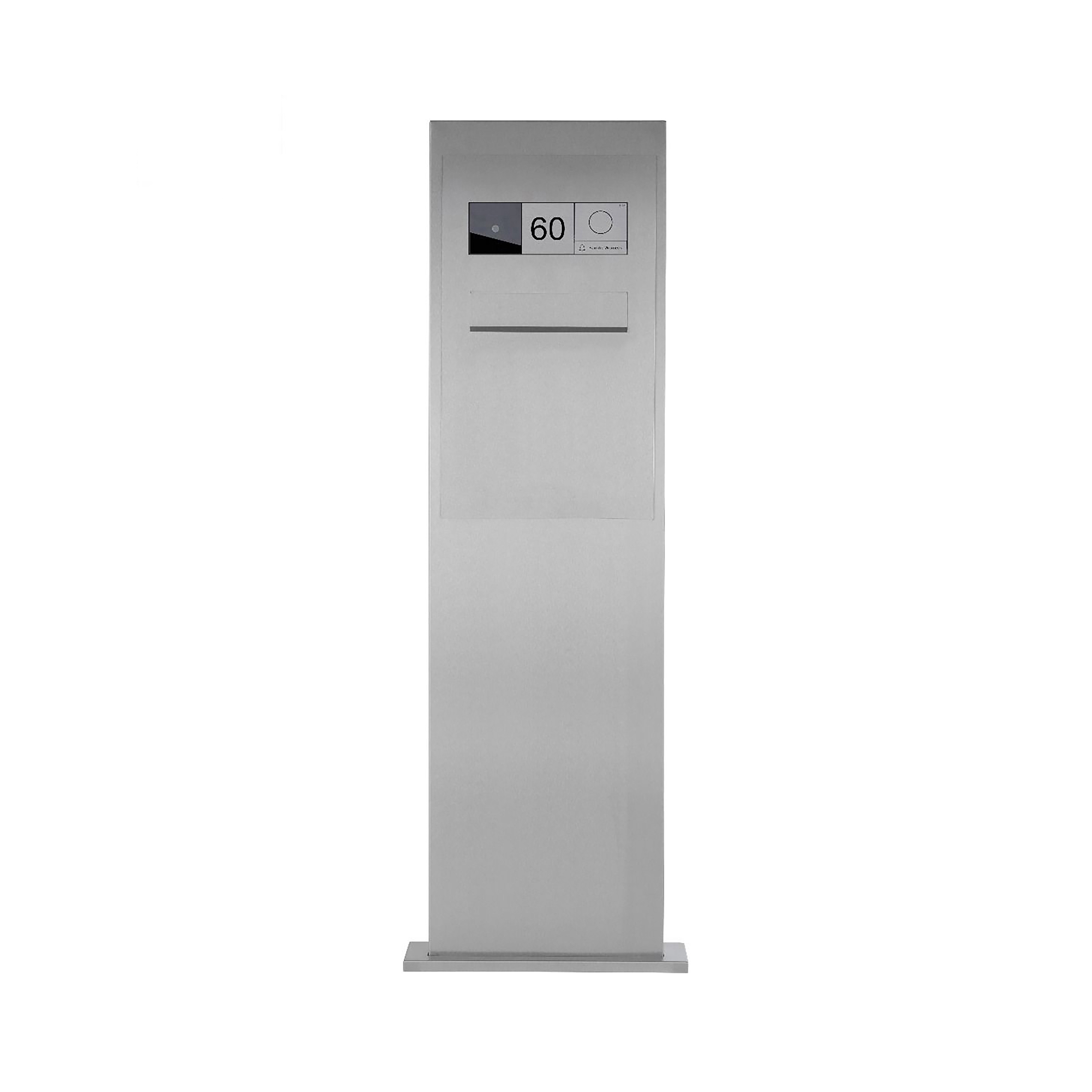 Display product Designer | Edelstahl Briefkastensäule Designer Modell BIG - Entnahme hinten - Comelit VIDEO Komplettset Wifi from manufacturer Briefkasten Manufaktur