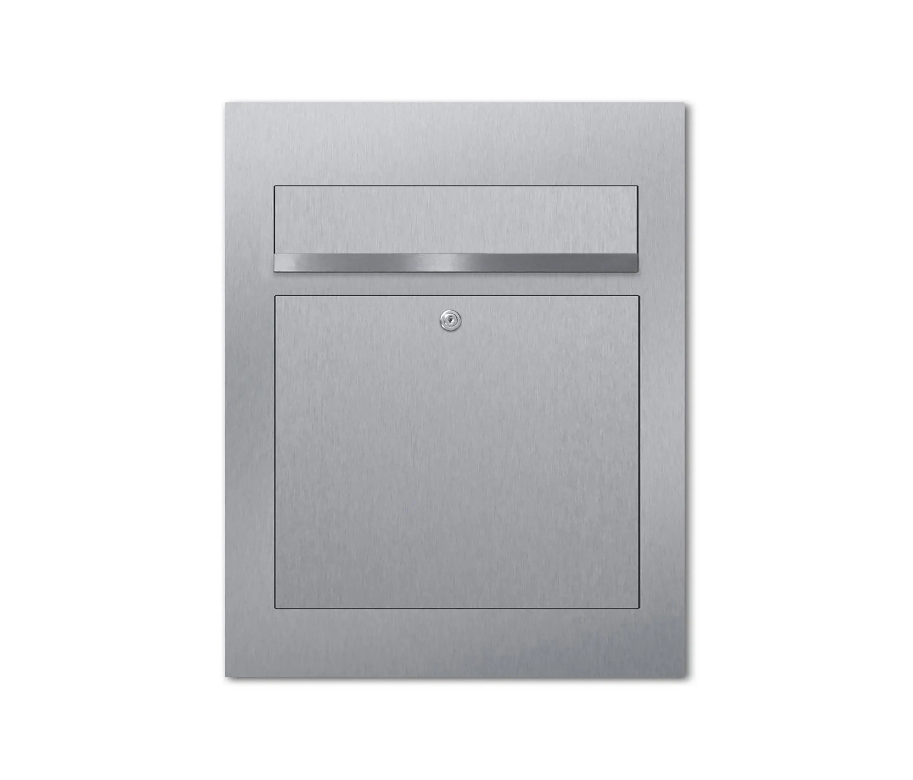 Briefkasten Manufaktur - Designer | Edelstahl Design Briefkasten DESIGNER Style BIG Einputz- bzw. Unterputzvariante 100mm