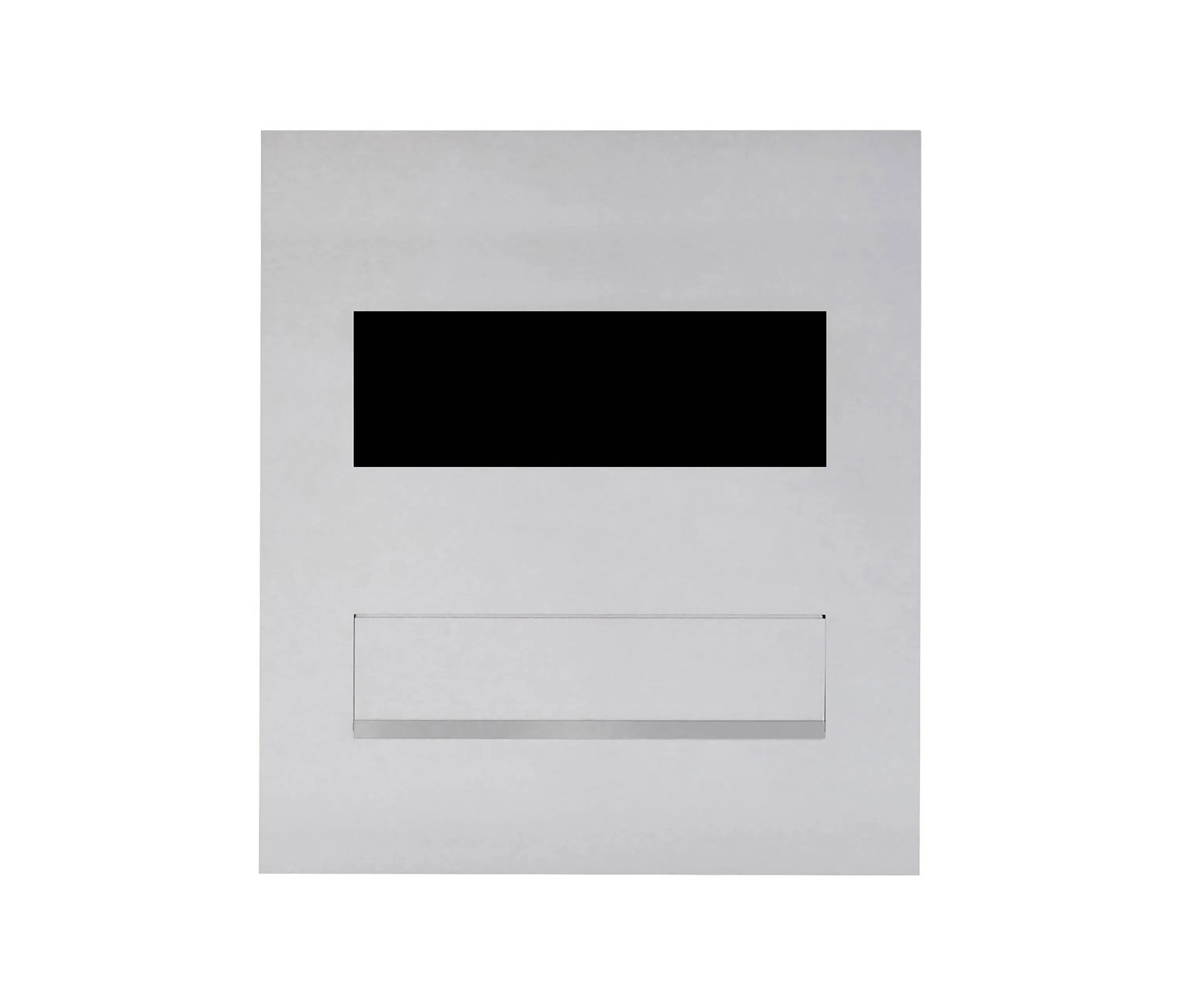 Briefkasten Manufaktur - Designer | Edelstahl Mauerdurchwurf Briefkasten Designer Modell - GIRA System 106 - 3-fach vorbereitet