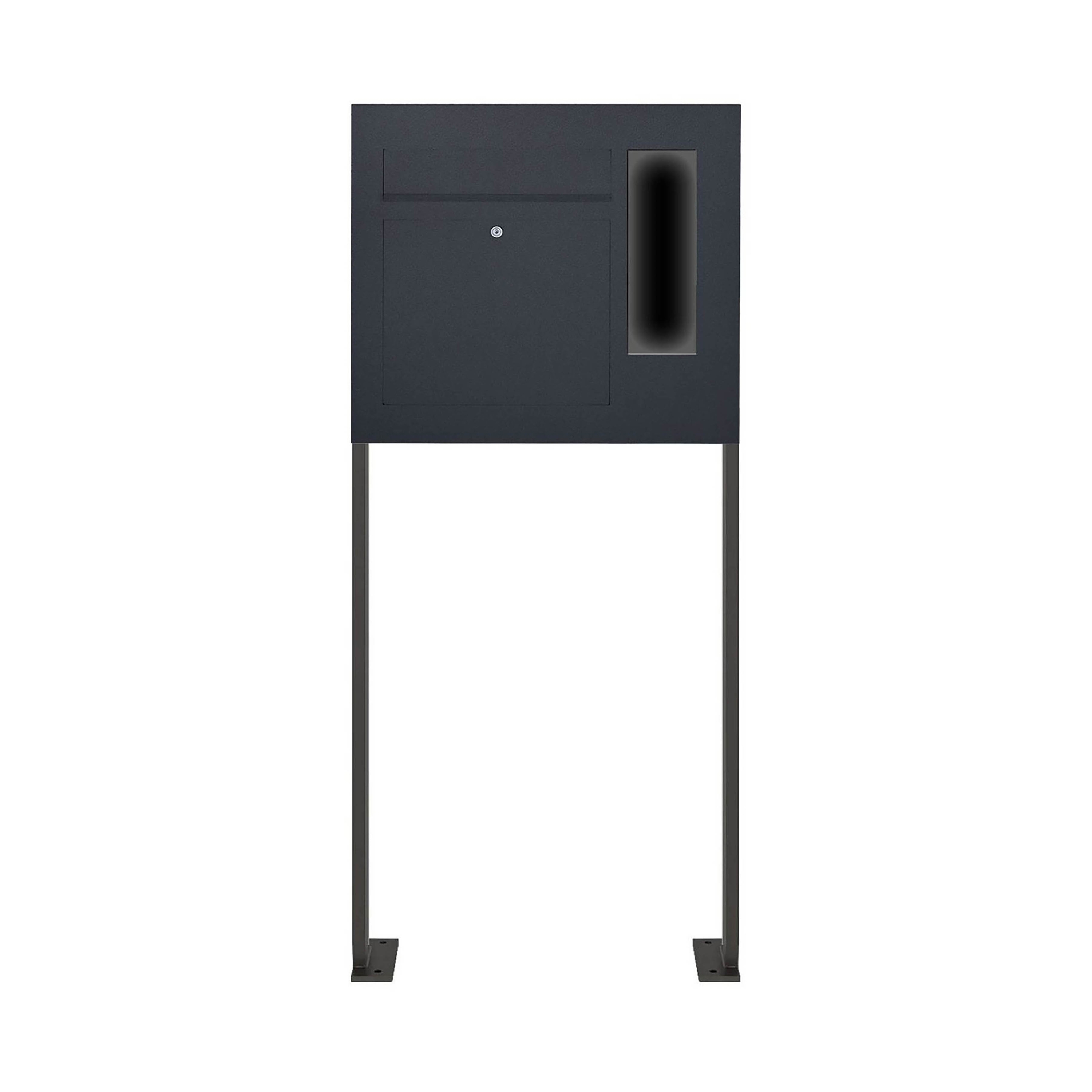 Display product Designer | Edelstahl Standbriefkasten Designer BIG ST-P - GIRA System 106 seitlich - 3-fach vorbereitet - RAL Rechts from manufacturer Briefkasten Manufaktur