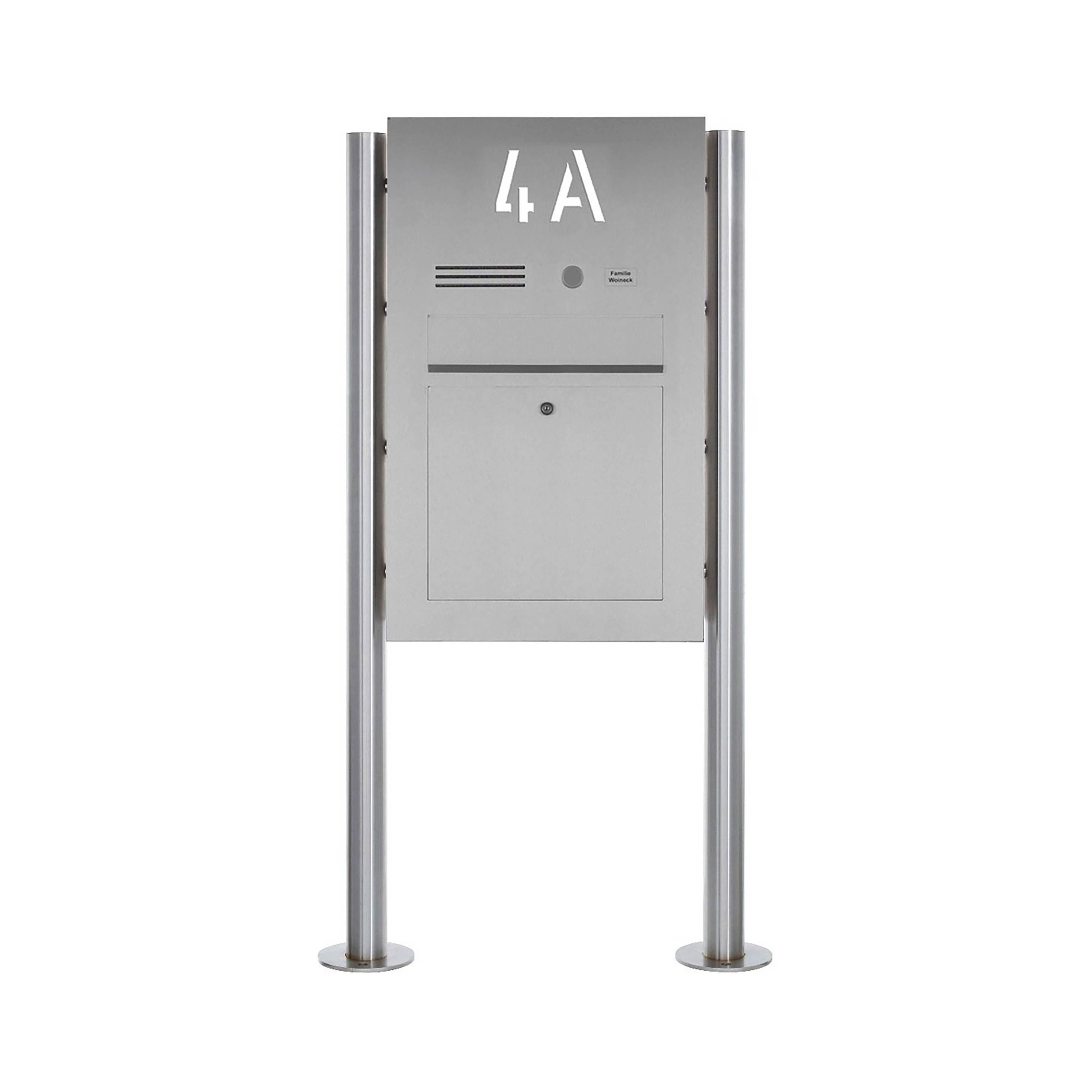 Display product Designer | Edelstahl Standbriefkasten Designer BIG ST-R - Hausnummer hinterbeleuchtet - INDIVIDUELL from manufacturer Briefkasten Manufaktur