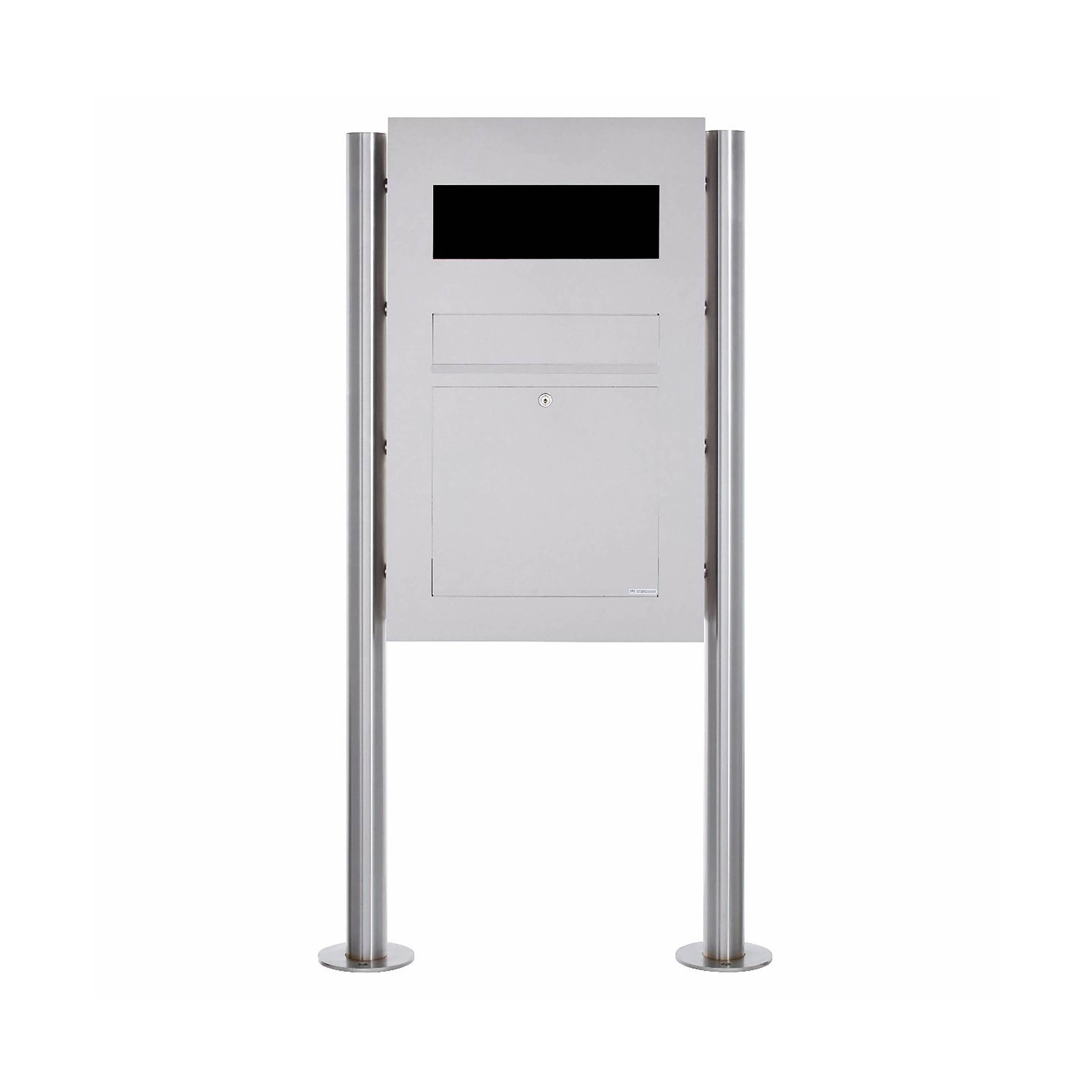 Display product Designer | Edelstahl Standbriefkasten Designer Modell BIG - GIRA System 106 - 3-fach vorbereitet from manufacturer Briefkasten Manufaktur