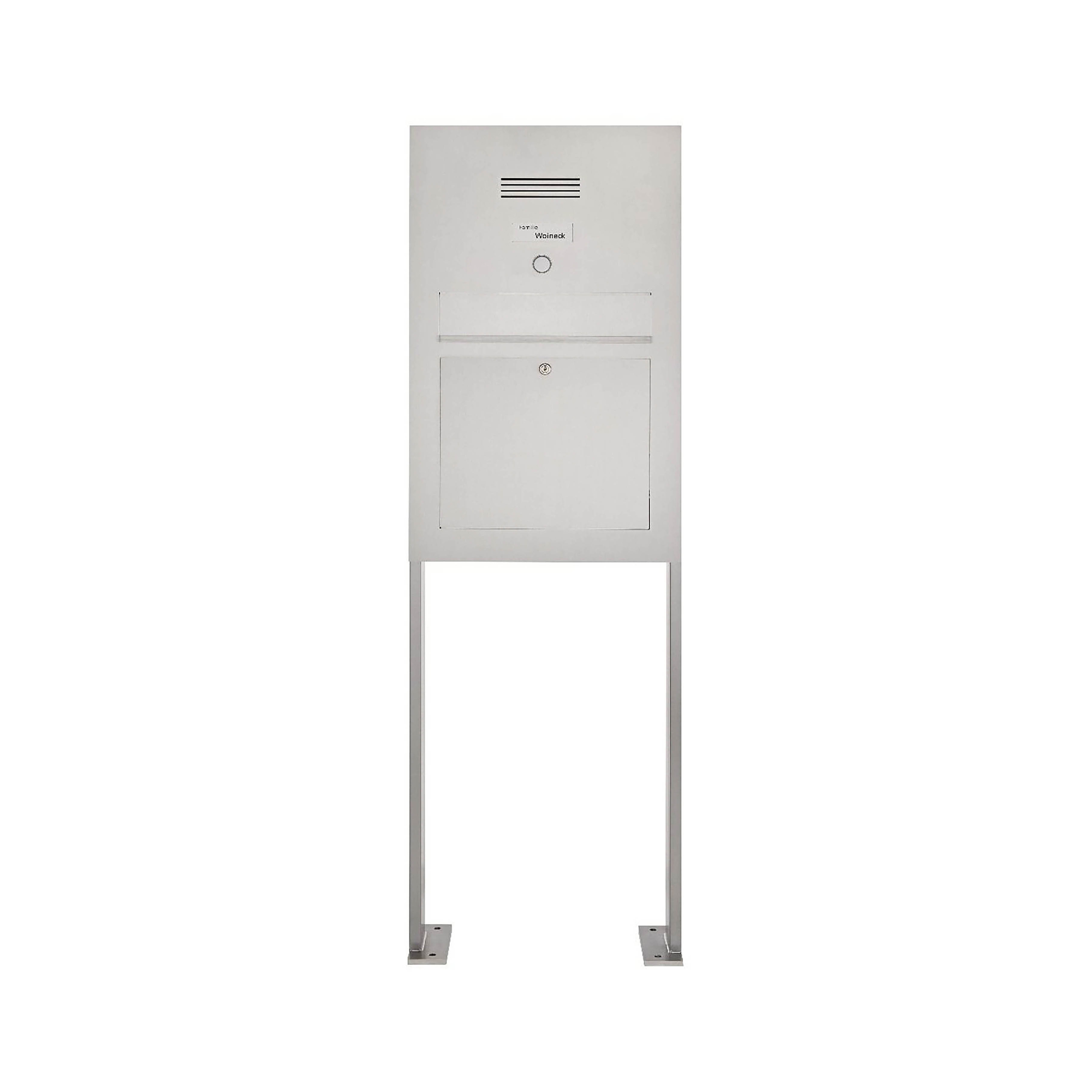 Designer | Edelstahl Standbriefkasten Designer Modell BIG ST-P - Clean Edition - INDIVIDUELL