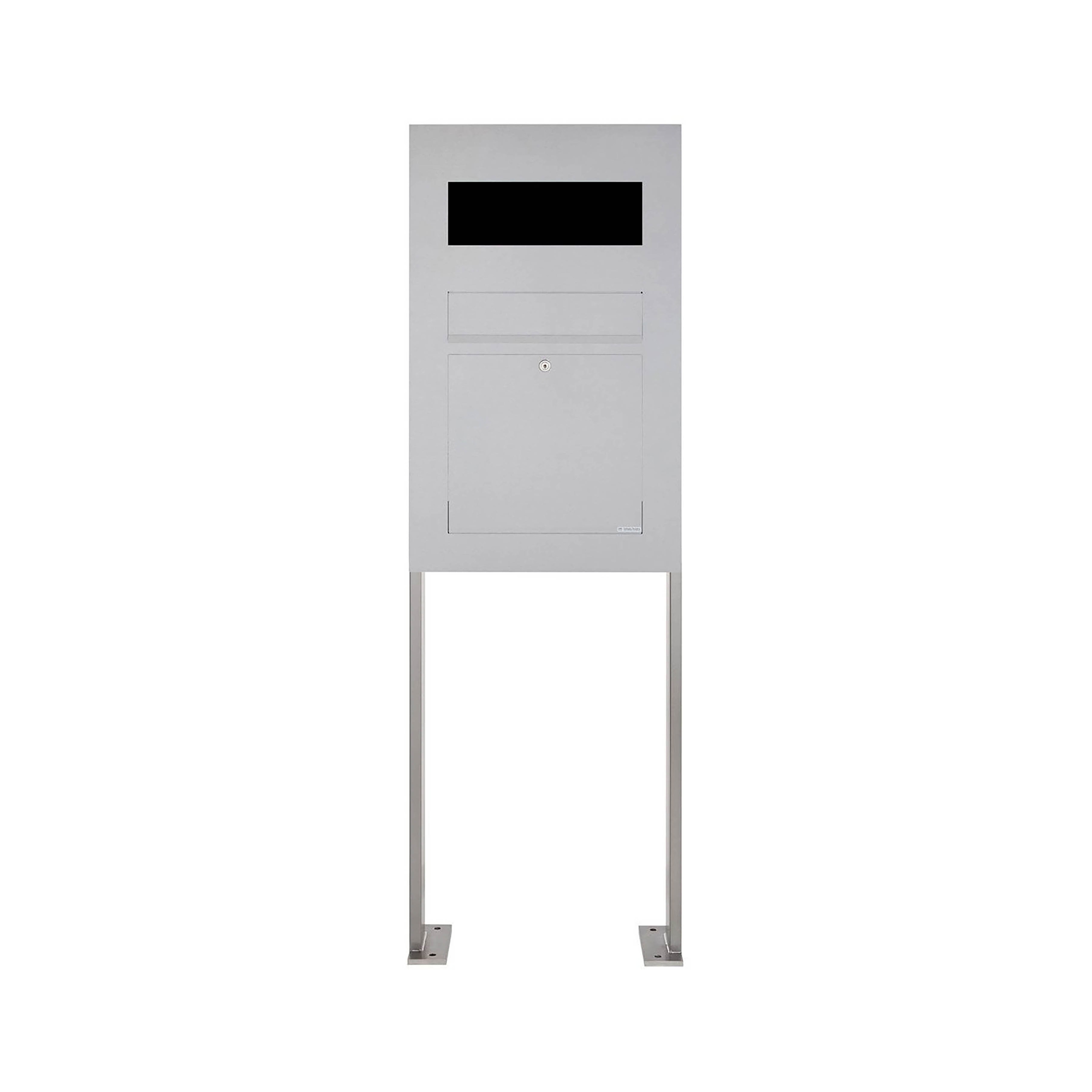 Designer | Edelstahl Standbriefkasten Designer Modell BIG ST-P - GIRA System 106 - 3-fach vorbereitet