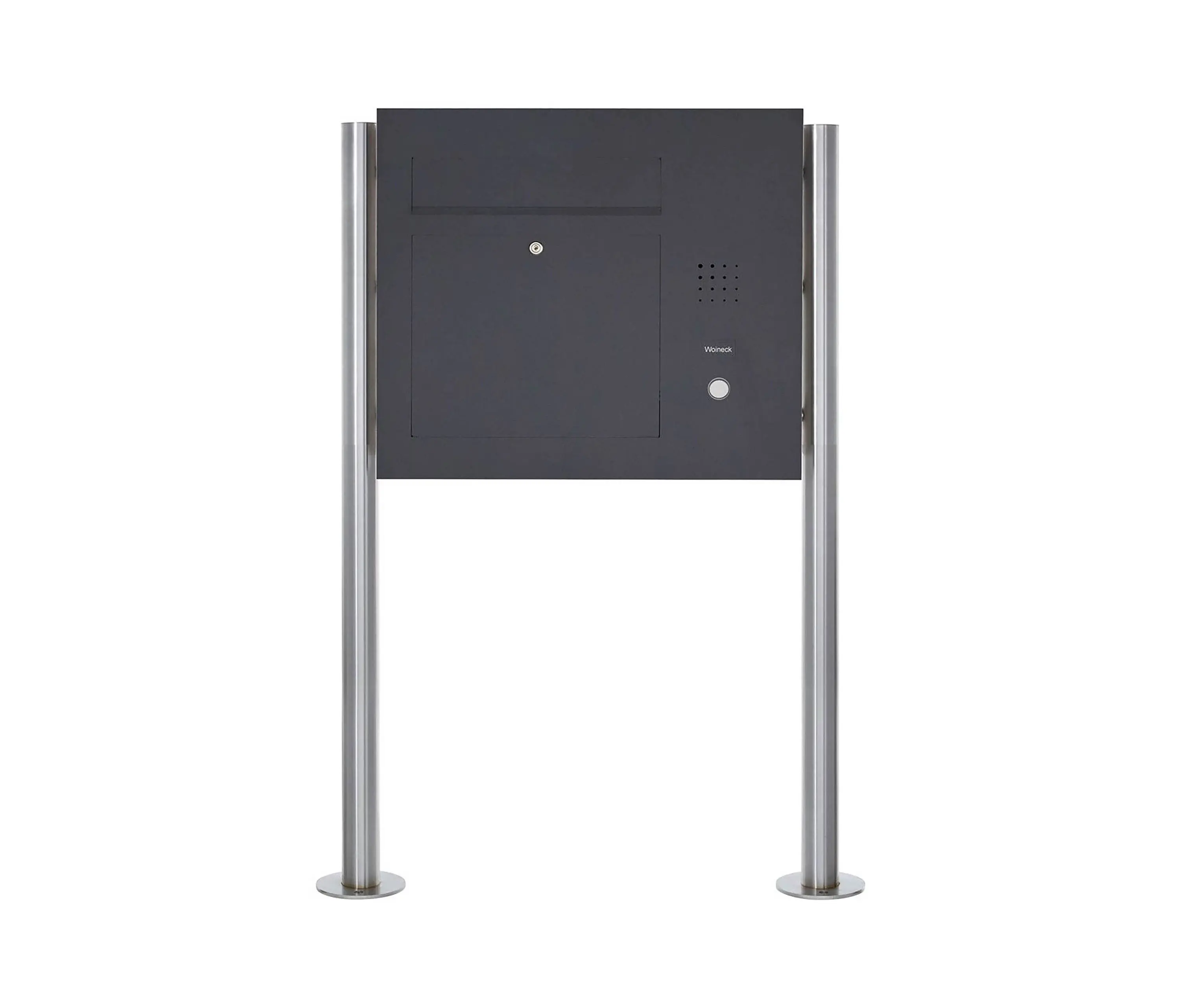 Briefkasten Manufaktur - Designer | Edelstahl Standbriefkasten Designer Modell BIG ST-R - Seitlich - RAL nach Wahl - INDIVIDUELL Rechts