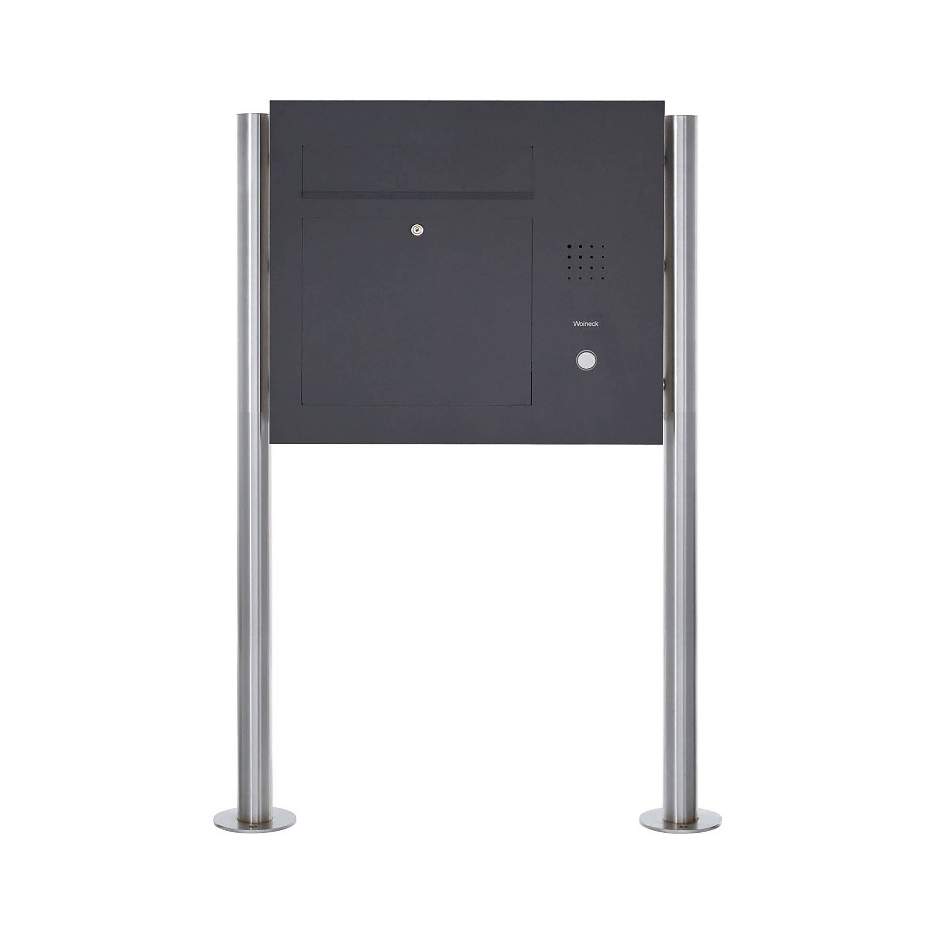 Display product Designer | Edelstahl Standbriefkasten Designer Modell BIG ST-R - Seitlich - RAL nach Wahl - INDIVIDUELL Rechts from manufacturer Briefkasten Manufaktur