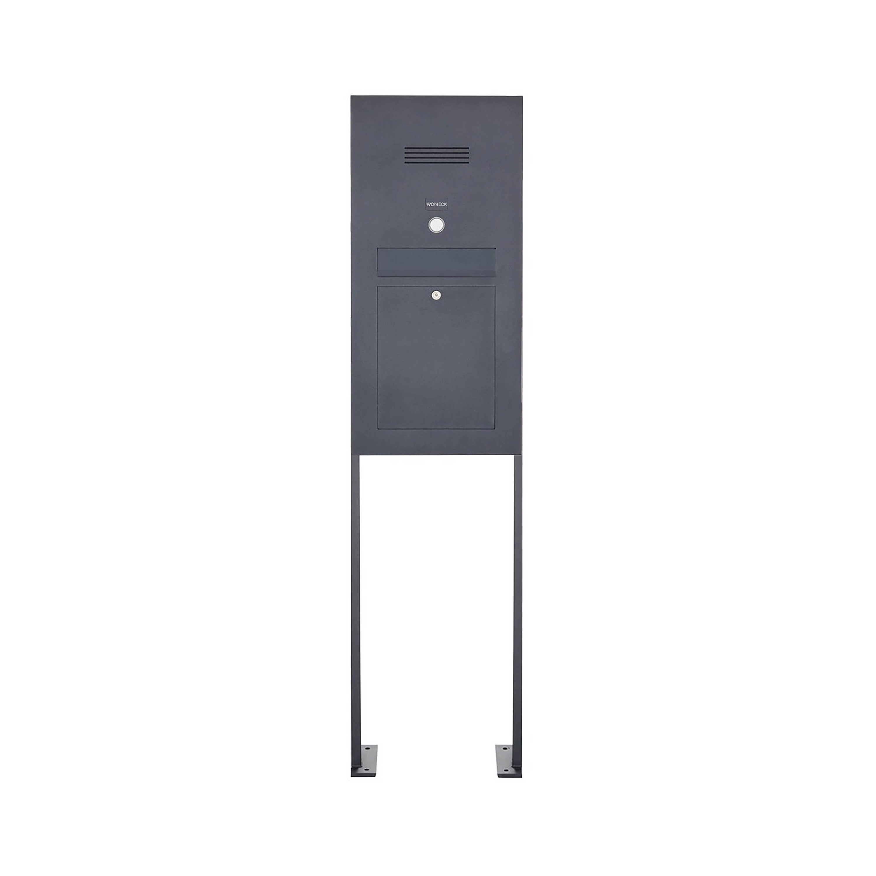 Designer | Edelstahl Standbriefkasten Designer Modell ST-P - Clean Edition - RAL nach Wahl - INDIVIDUELL