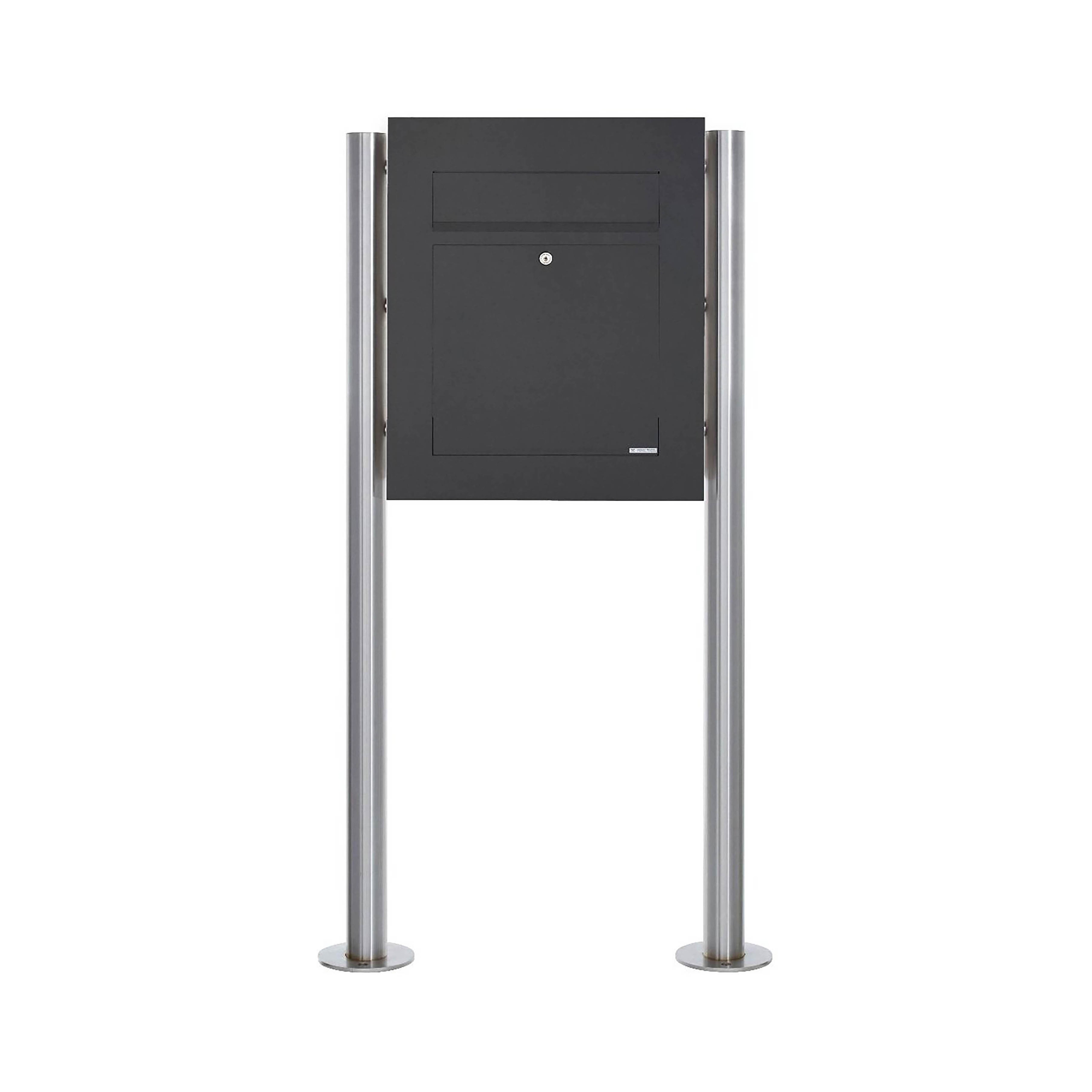 Designer | Edelstahl Standbriefkasten DESIGNER Style BIG ST-R pulverbeschichtet